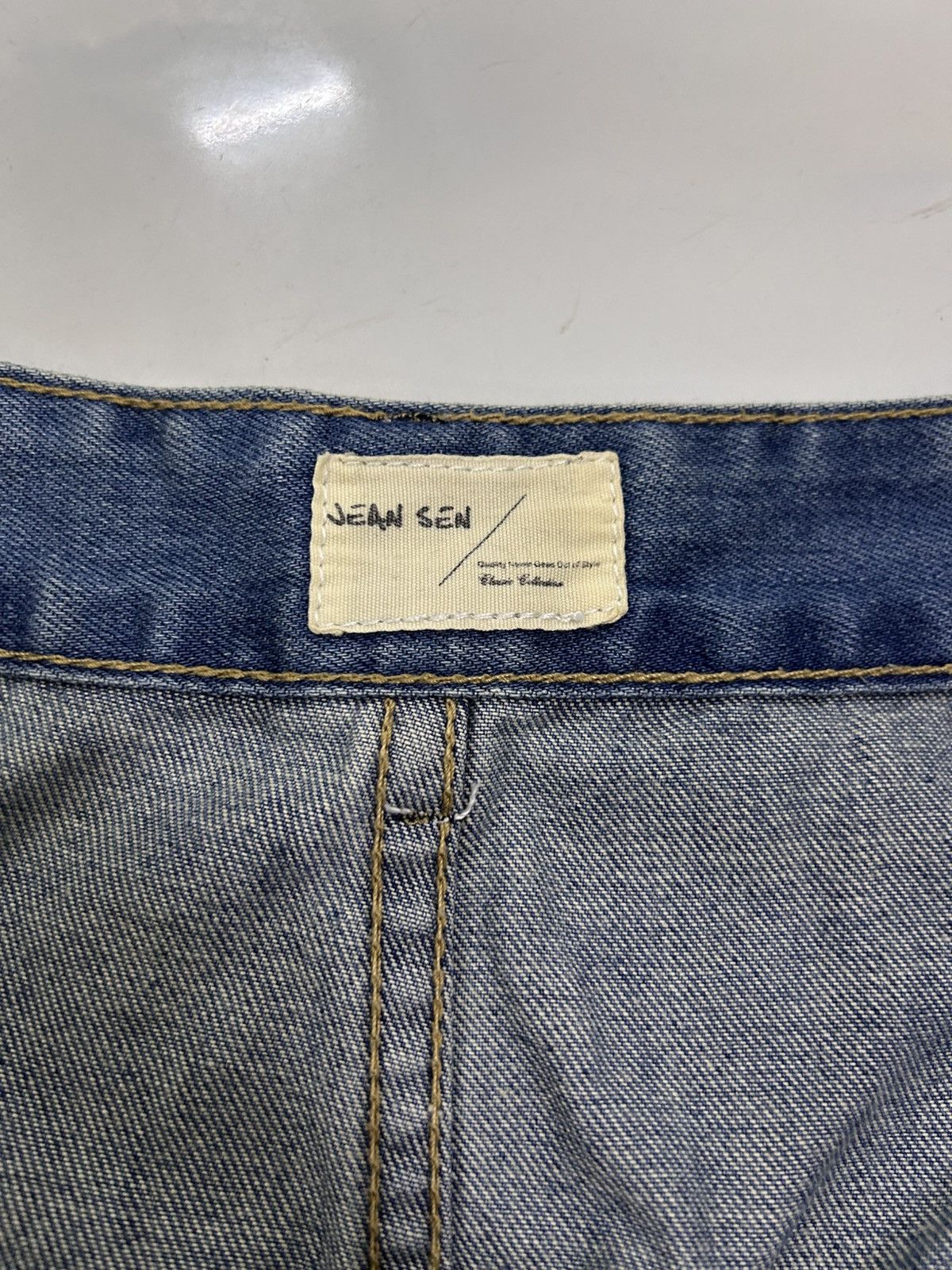 Japanese Brand × Vintage Vintage Japanese Ripped Denim Patches Style Jeans Size US 31 - 13 Thumbnail