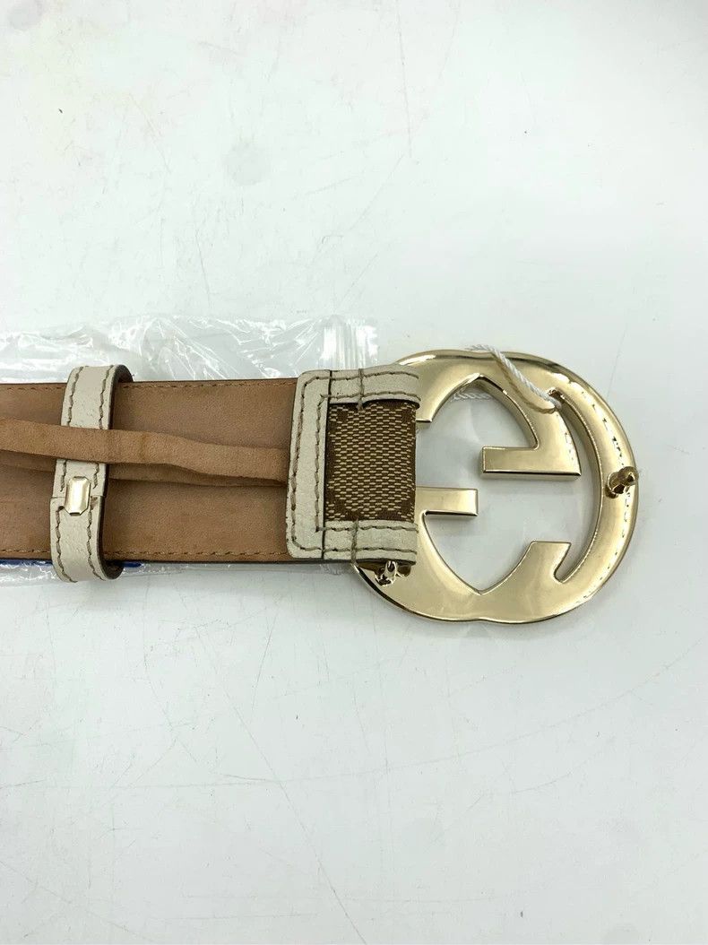 Gucci Gucci Logo old flower patchwork leather belt 2502-Nextarrow Size ONE SIZE - 6 Thumbnail