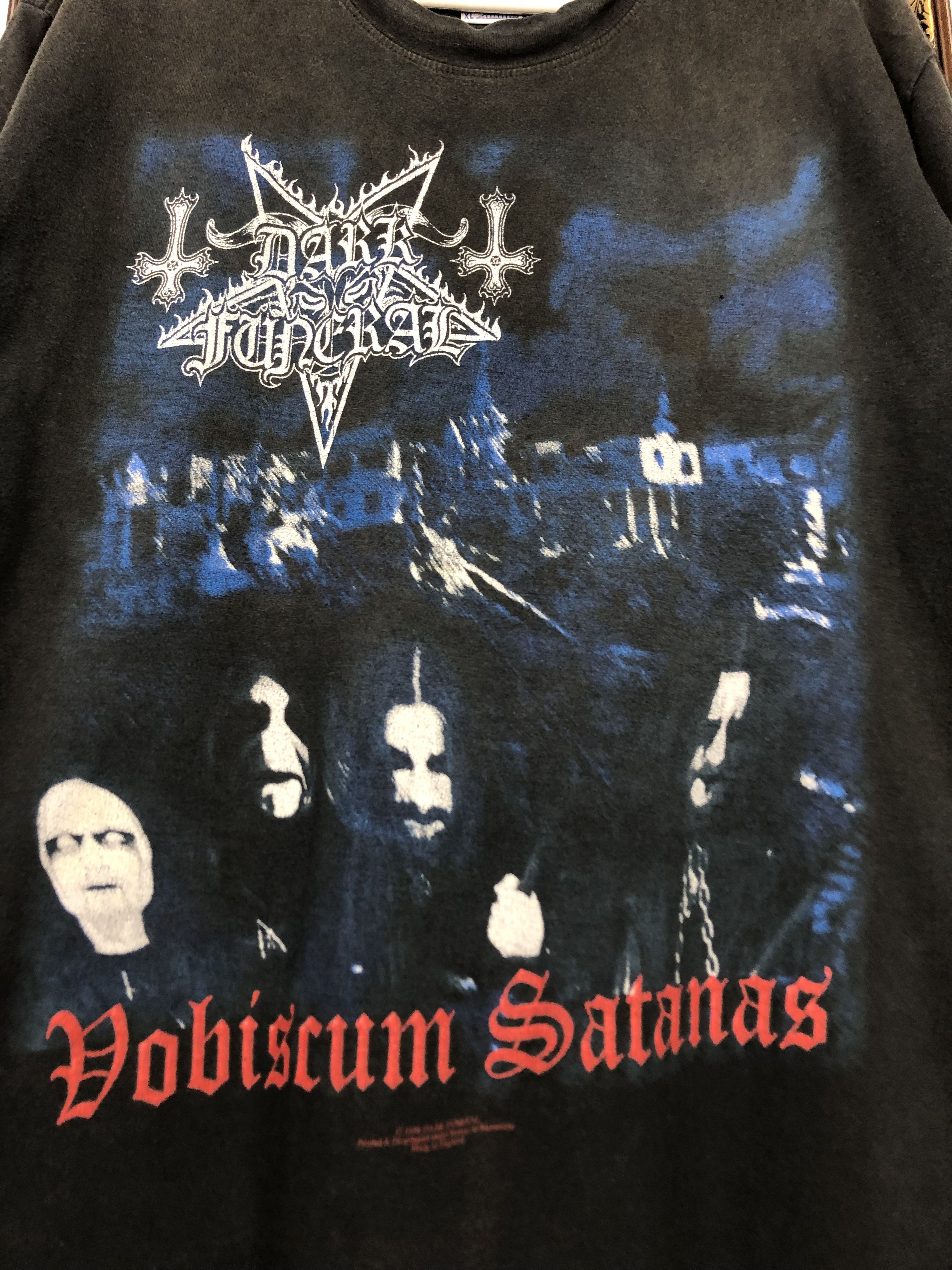Band Tees × Vintage Vintage Dark Funeral Vobiscum Satanas Death Metal Shirt Tee Size US XL / EU 56 / 4 - 3 Thumbnail