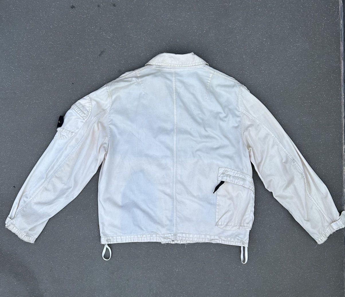 Stone Island Stone island SS1995 Raso Gommato White Multi Pocket Jacket Size US M / EU 48-50 / 2 - 3 Thumbnail