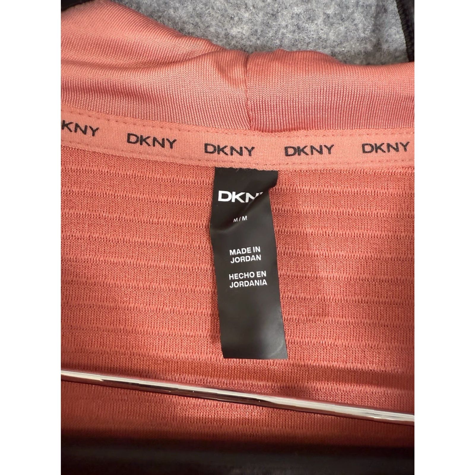 DKNY DKNY Full Zip Hoodie Womens M Faded Rose Ribbed Stretch Pockets NWT Ottoman Structure: Hoodie, DKNY, Pink, White Label? (Oops) Size M / US 6-8 / IT 42-44 - 5 Thumbnail