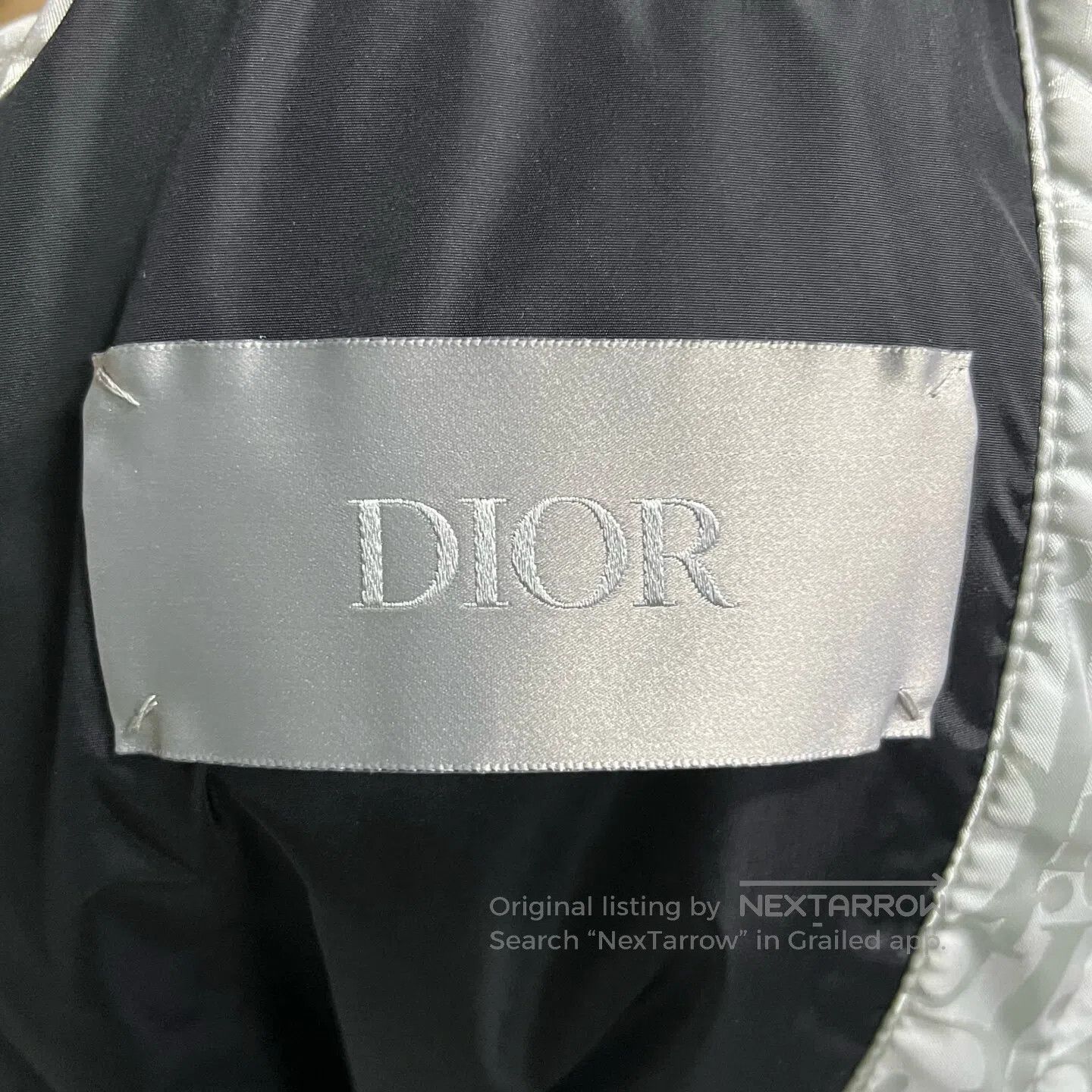 Dior Dior Silver emblem logo printed all over the stand-up coll Size US S / EU 44-46 / 1 - 3 Thumbnail
