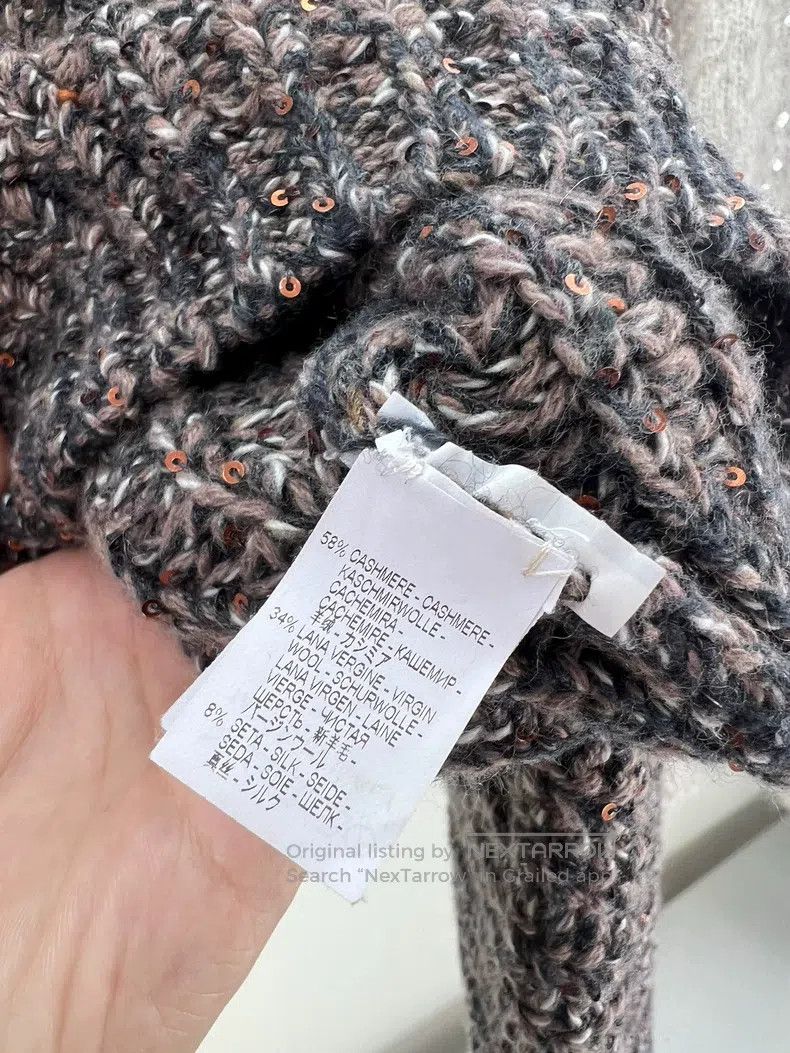 Brunello Cucinelli Brunello Cucinelli Sequined Cashmere Sweater Size M / US 6-8 / IT 42-44 - 5 Thumbnail