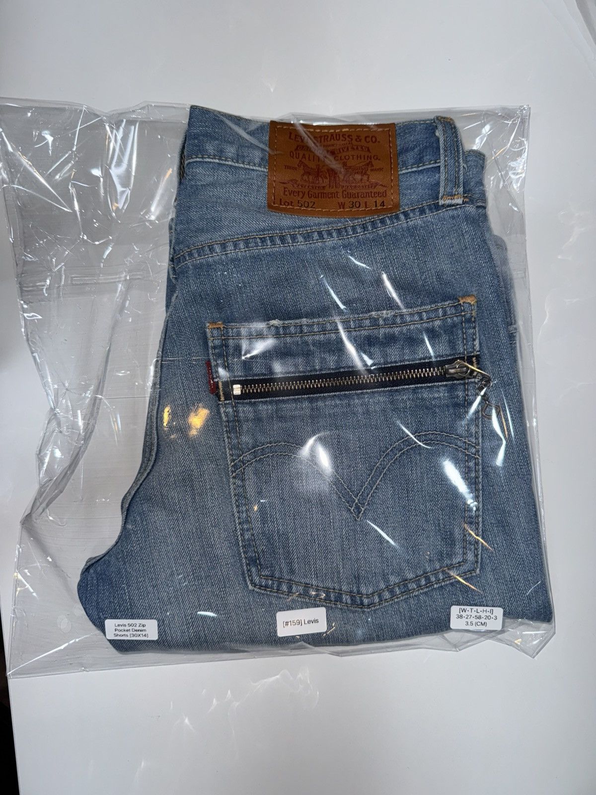 Levi's [30x14] Levi’s 502 Japan Release Zip Pocket Denim Shorts Size US 30 / EU 46 - 11 Thumbnail