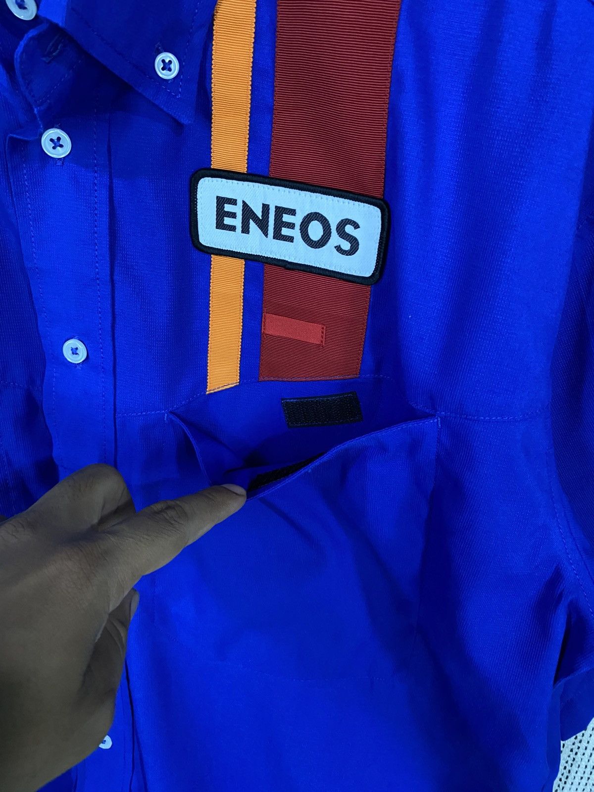 Japanese Brand Japanase eneos uniform shirt button ups saiz 3L Size US XXL / EU 58 / 5 - 5 Thumbnail