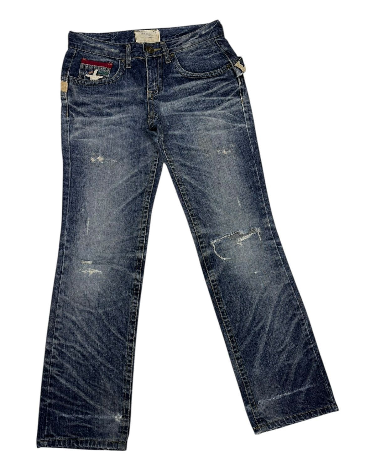 If Six Was Nine RARE🔥YOSHITOMO NARA LOLITA DISTRESSED DENIM JEANS Size US 31 - 4 Thumbnail