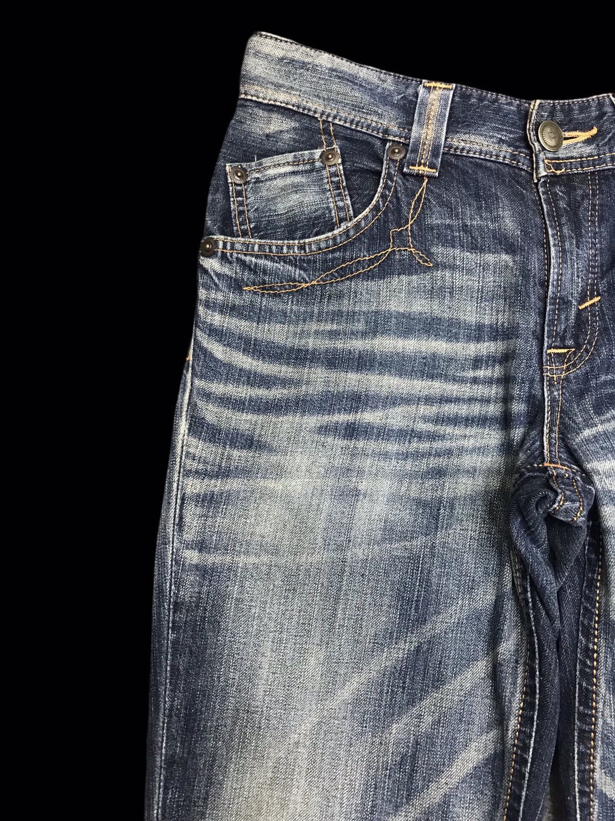 Edwin 💥FLARE💥ARCHIVAL EDWIN WESTRNER SICK FADED FLARE DENIM F391 Size US 30 / EU 46 - 4 Thumbnail