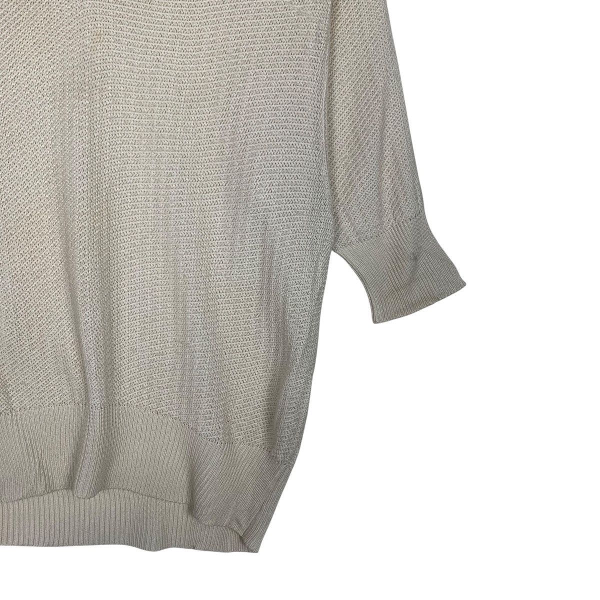 Issey Miyake Vintage ISSEY MIYAKE Short Sleeve V Neck Knitwear #3557-C162 Size US S / EU 44-46 / 1 - 7 Thumbnail