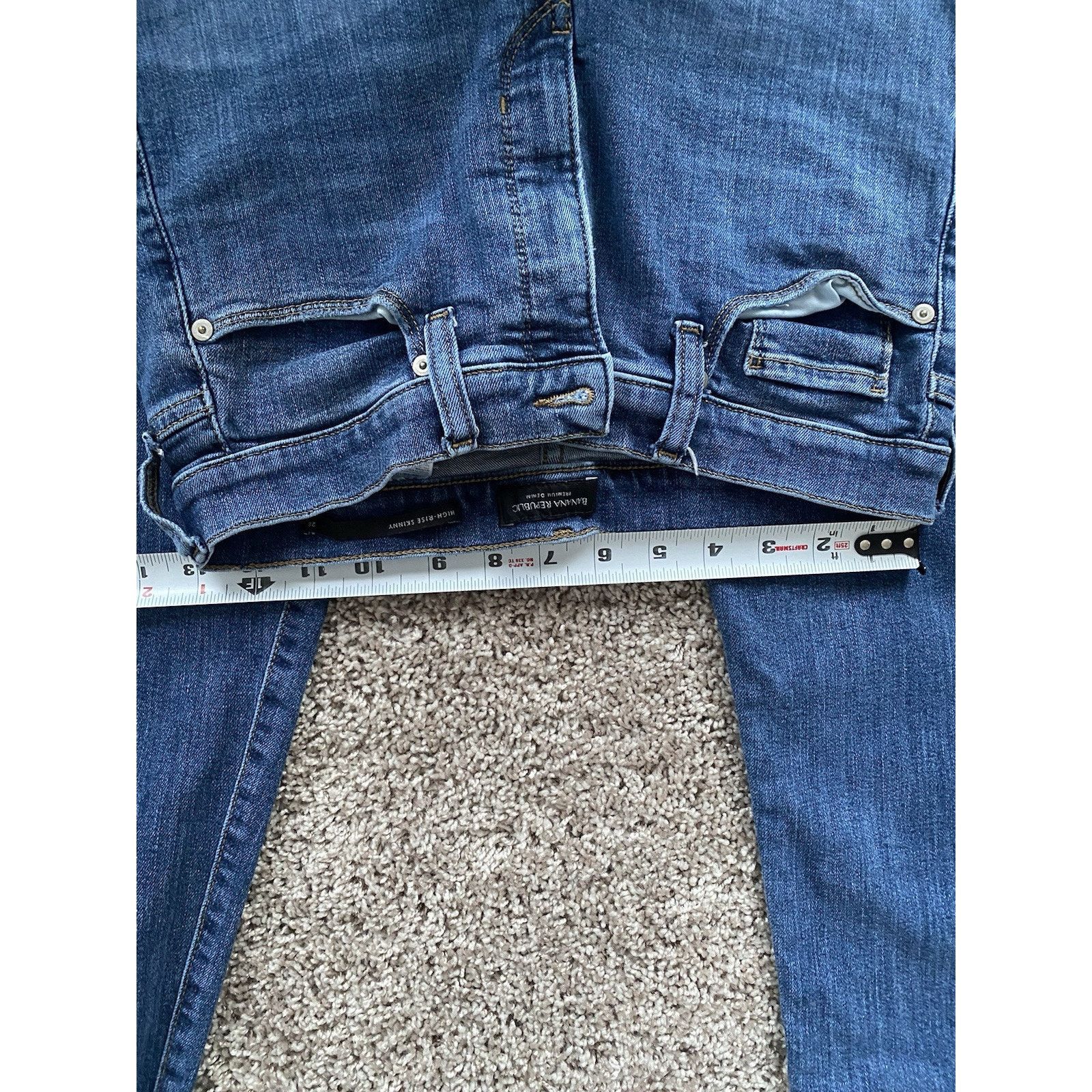 Banana Republic Banana Republic Stretch Jeans Sz 8/28 High Rise Zip Size 28" / US 6 / IT 42 - 9 Thumbnail