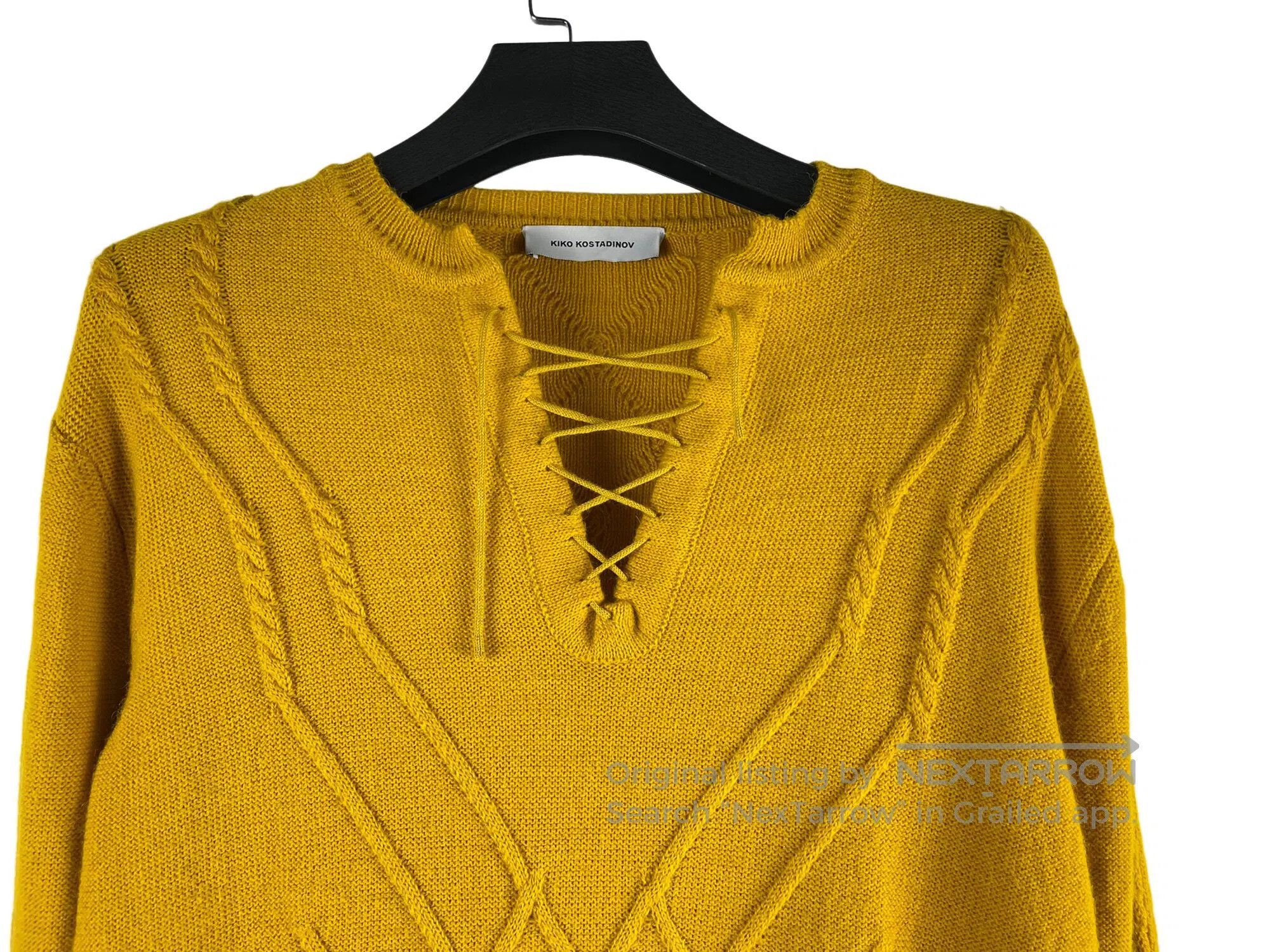 Kiko Kostadinov Kiko Kostadinov Mustard Yellow Tie-dyed Knit Sweater Size US S / EU 44-46 / 1 - 3 Thumbnail