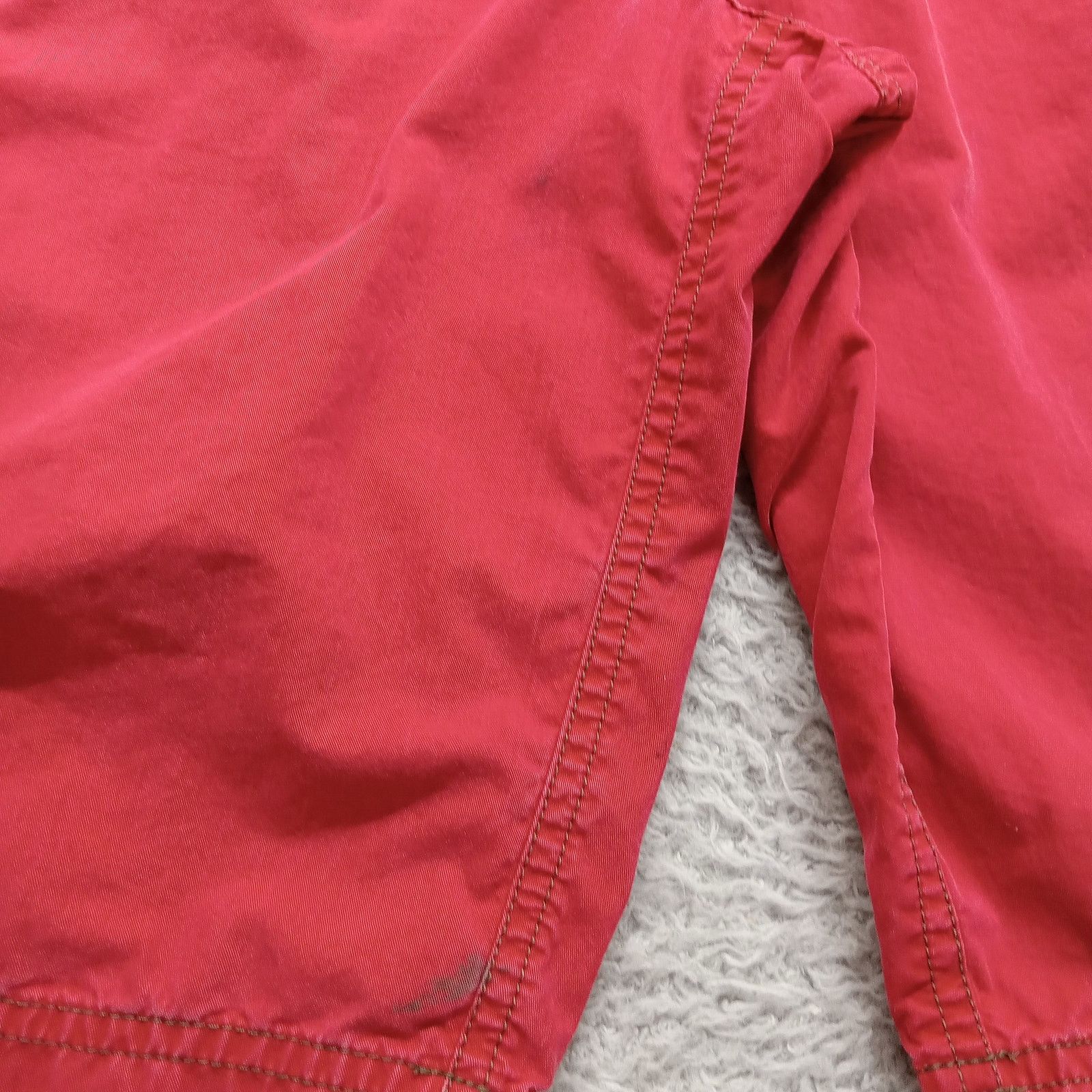 Abercrombie & Fitch Abercrombie And Fitch Cargo Shorts M Mens Baggy Y2K Belt Red Size US 34 / EU 50 - 2 Thumbnail