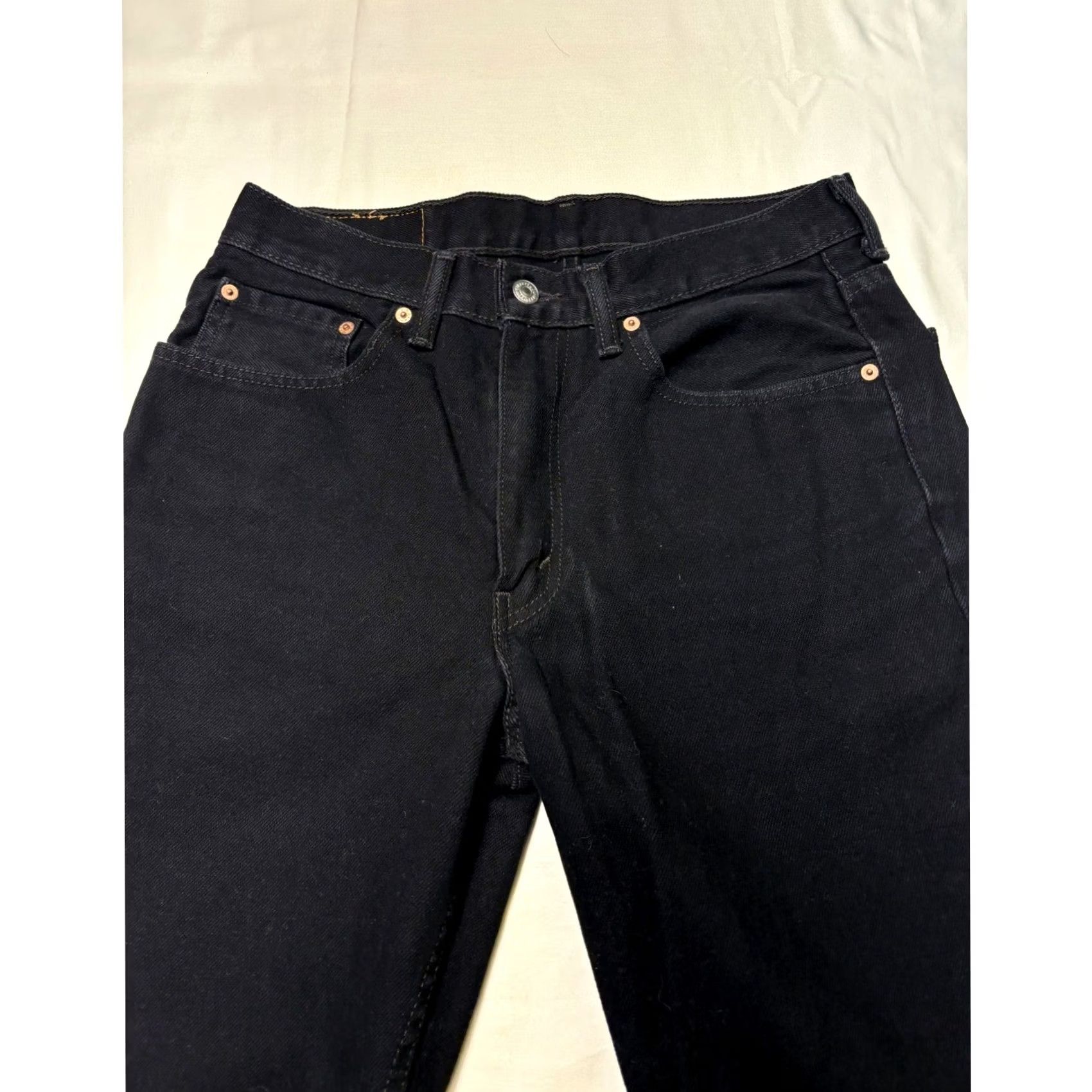 Levi's Levi's 505 Regular Fit Jeans Mens W33 L34 Black Denim Classic Everyday Pants Jeans Regu lar Fit Mens Black Denim 505 Levi's Size US 33 - 2 Thumbnail