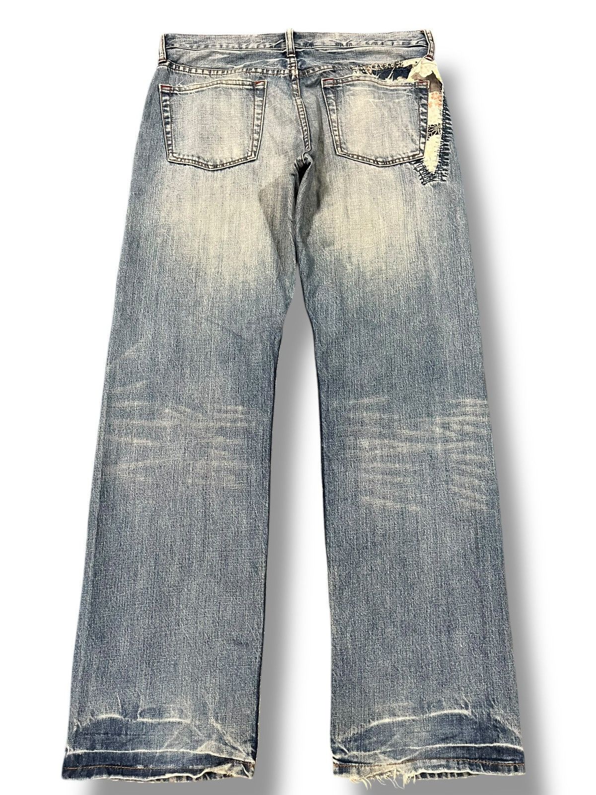 Japanese Brand Vintage Takeo Kikuchi Patchwork Sashiko Denim Size US 34 / EU 50 - 5 Thumbnail