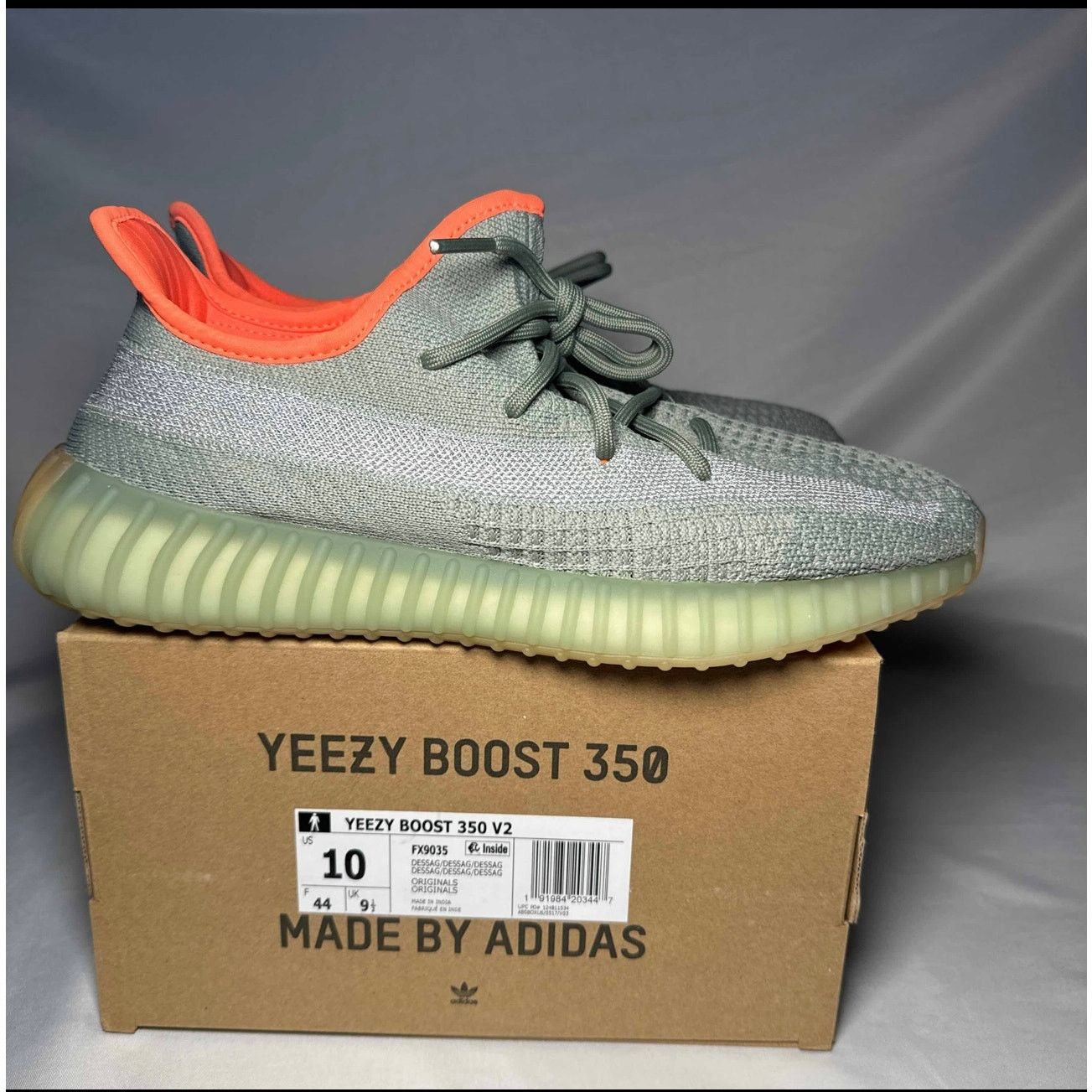 Adidas Size 10 - Adidas Yeezy Boost 350 V2 Desert Sage Men's Shoes Size US 10 / EU 43 - 1 Thumbnail