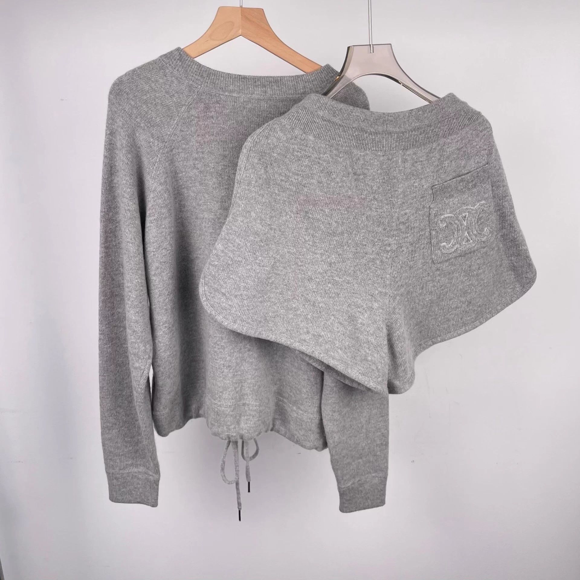Celine Celine Women's Gray Knit Set M Size M / US 6-8 / IT 42-44 - 2 Thumbnail