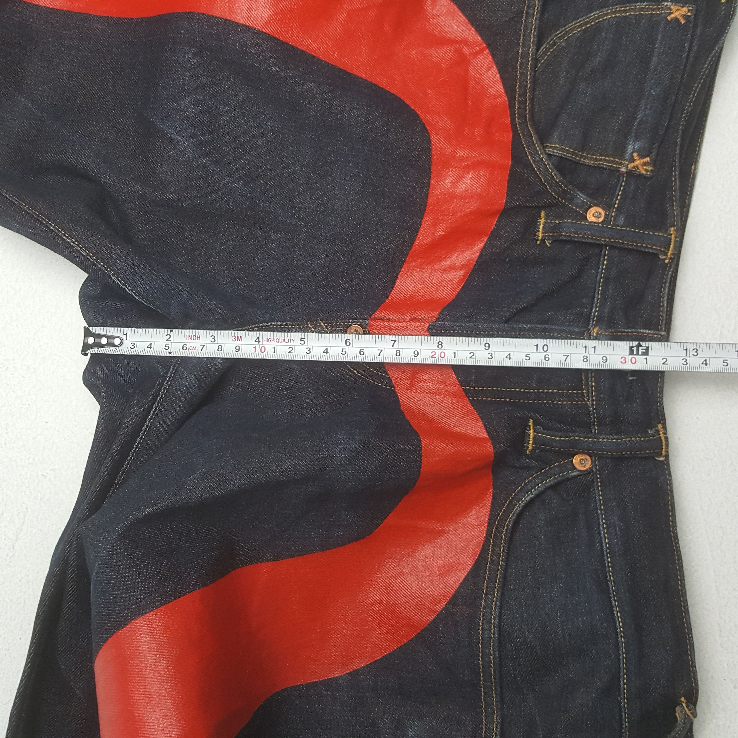 Evisu × Japanese Brand × Vintage Vintage Evisu Japanese Brand Daicock Custom Art Denim Jeans Size US 33 - 10 Thumbnail