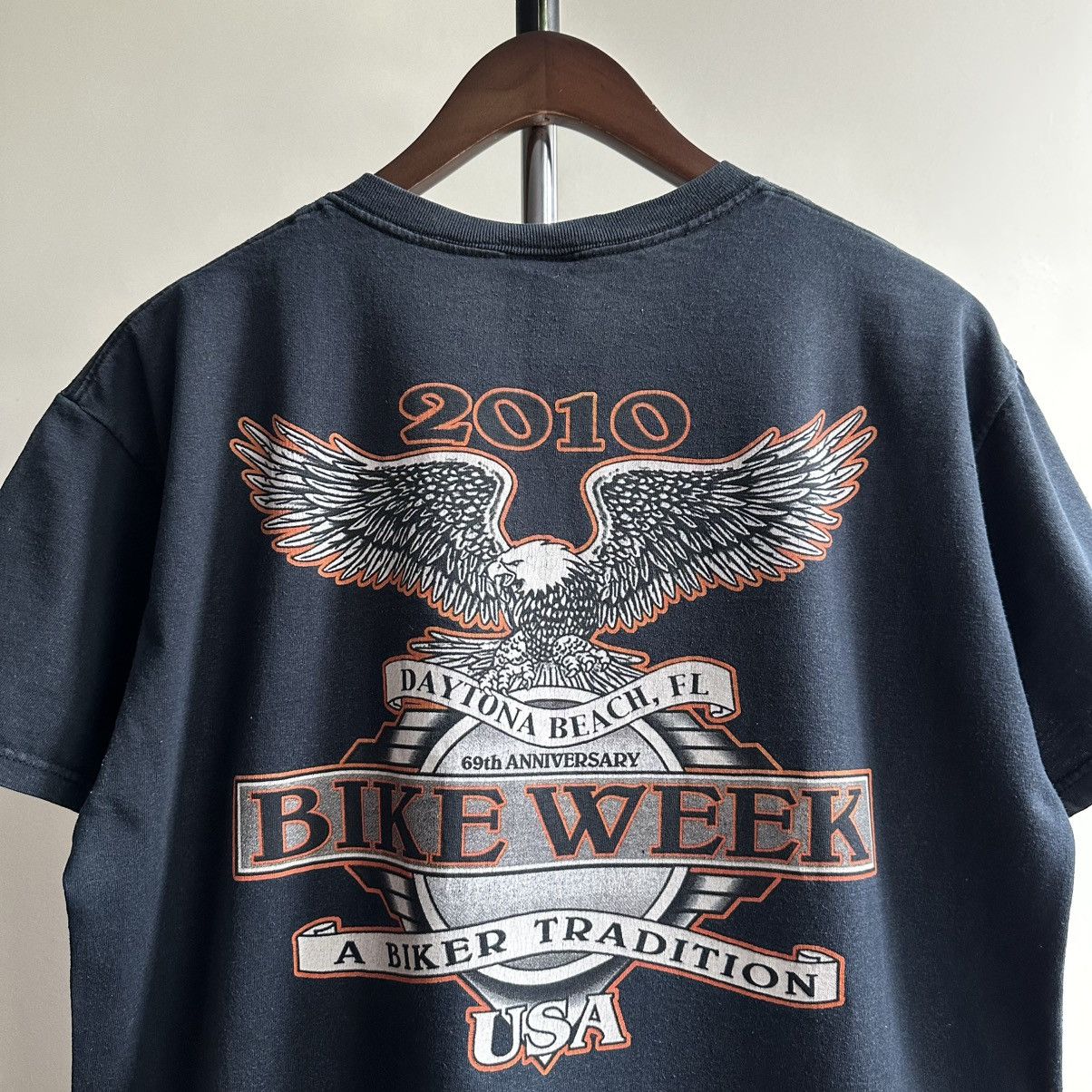 Harley Davidson Vintage Bike Week 2010 Daytona Beach Florida USA Tee Size US L / EU 52-54 / 3 - 3 Thumbnail