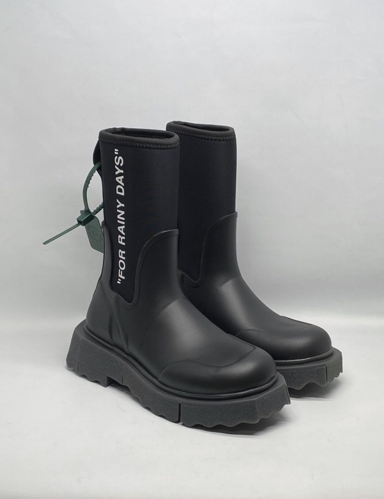 Off-White Off-White Sponge Rubber Rain Boots size 37 Size US 7 / IT 37 - 1 Thumbnail