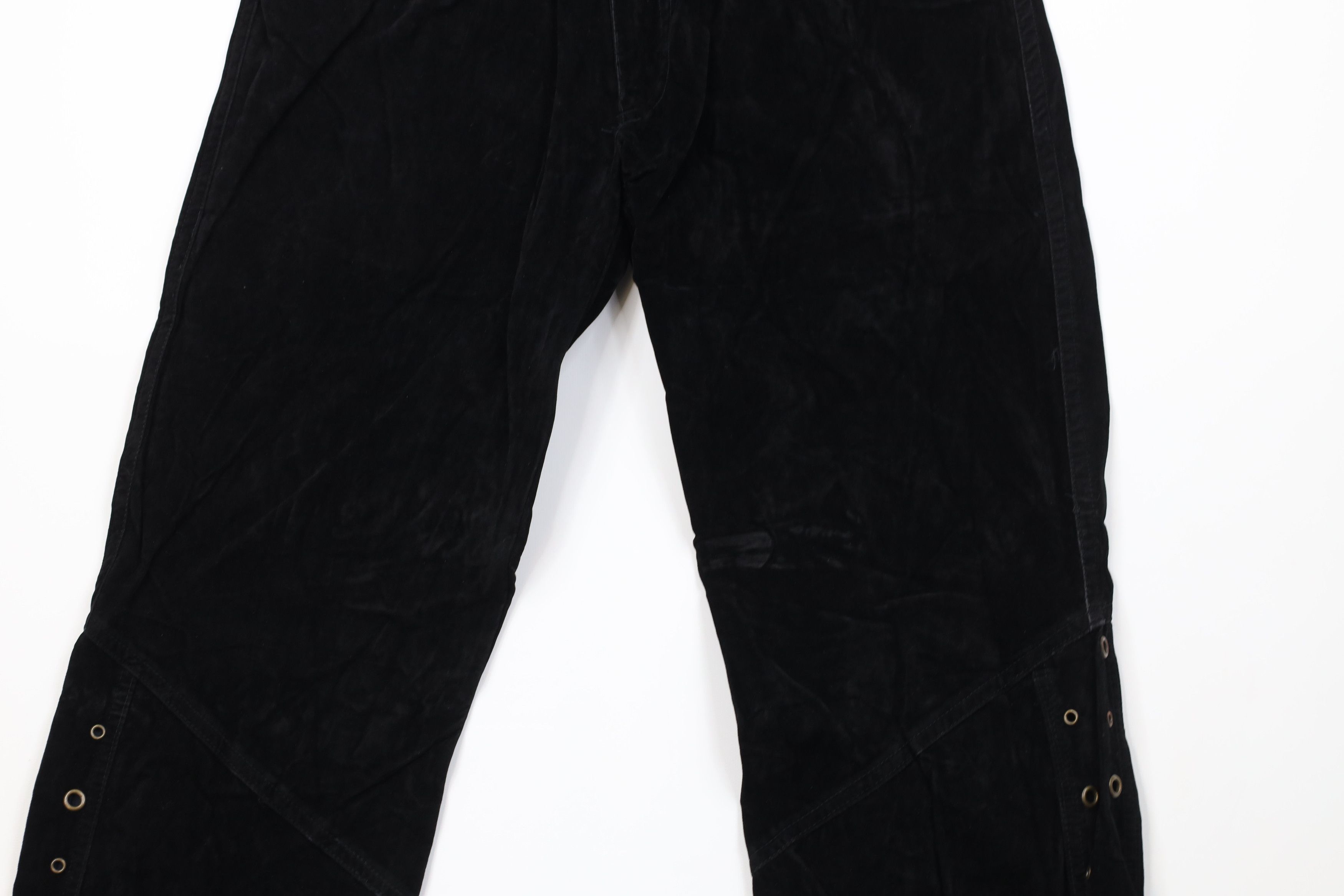 Lip Service Vintage 90s Lip Service Velvet Velour Wide Leg Pants USA Size 32" / US 10 / IT 46 - 3 Thumbnail