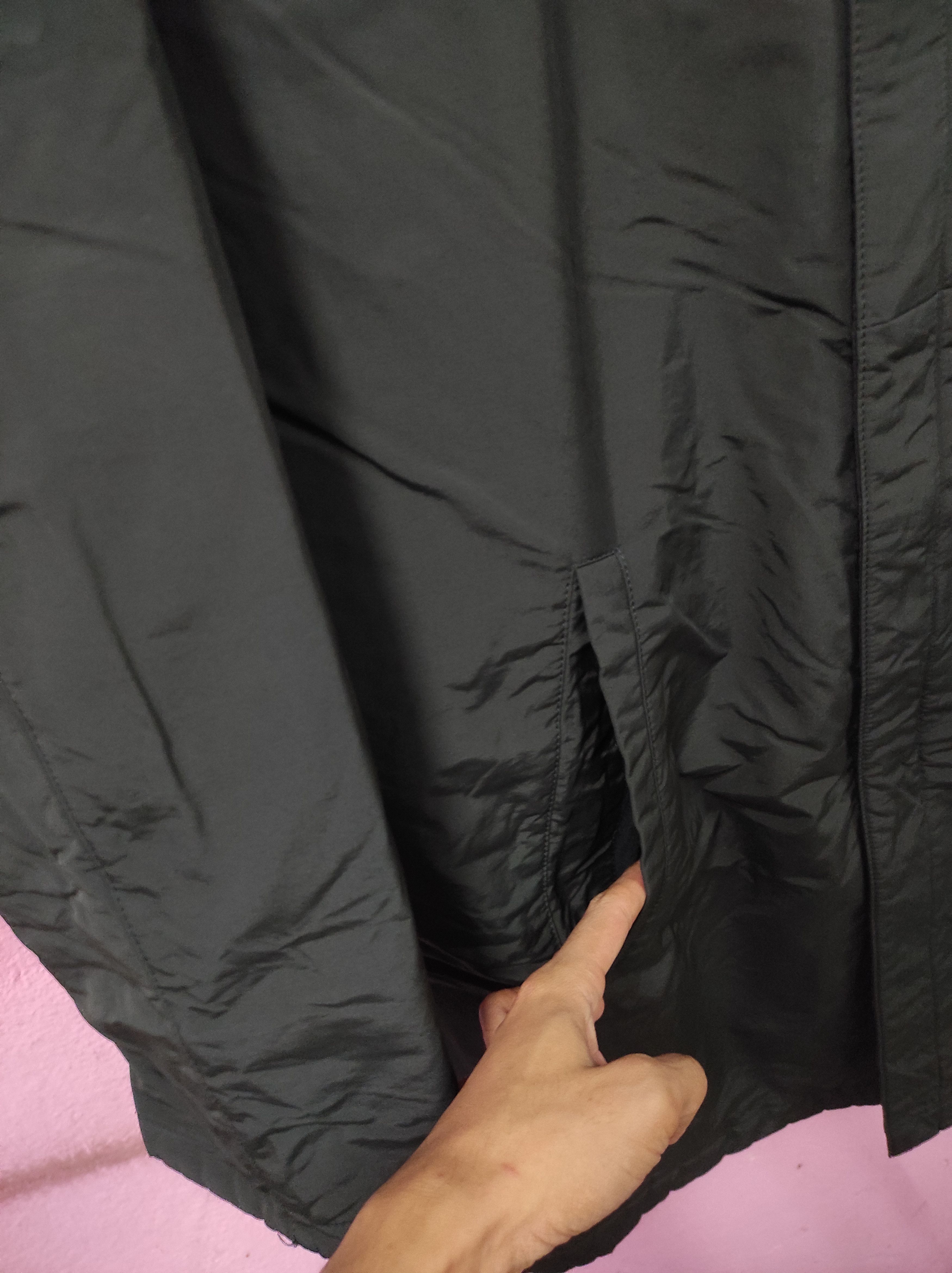 Designer × Vintage FARIANI BLACK OPEN COLLAR COAT OVERCOAT LONG JACKET Size US M / EU 48-50 / 2 - 6 Thumbnail