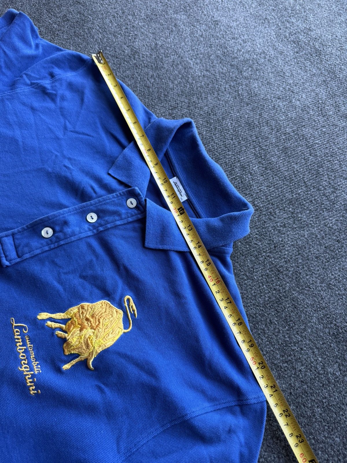 Lamborghini Luxury Automobili Lamborghini Bull Logo Polo Shirt Blue XXL Size US XXL / EU 58 / 5 - 20 Thumbnail