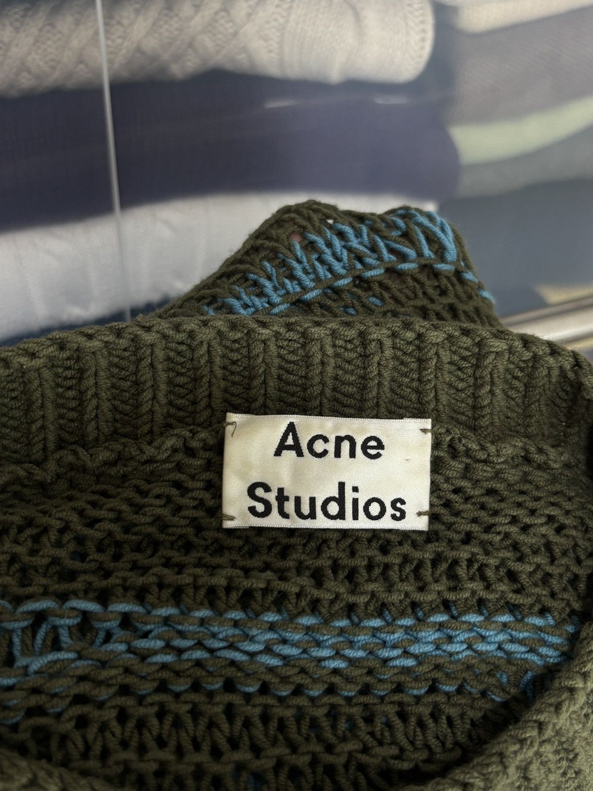 Acne Studios Acne Studios Distressed Crochet Mesh Knit Vintage Sweater Size US XS / EU 42 / 0 - 11 Thumbnail