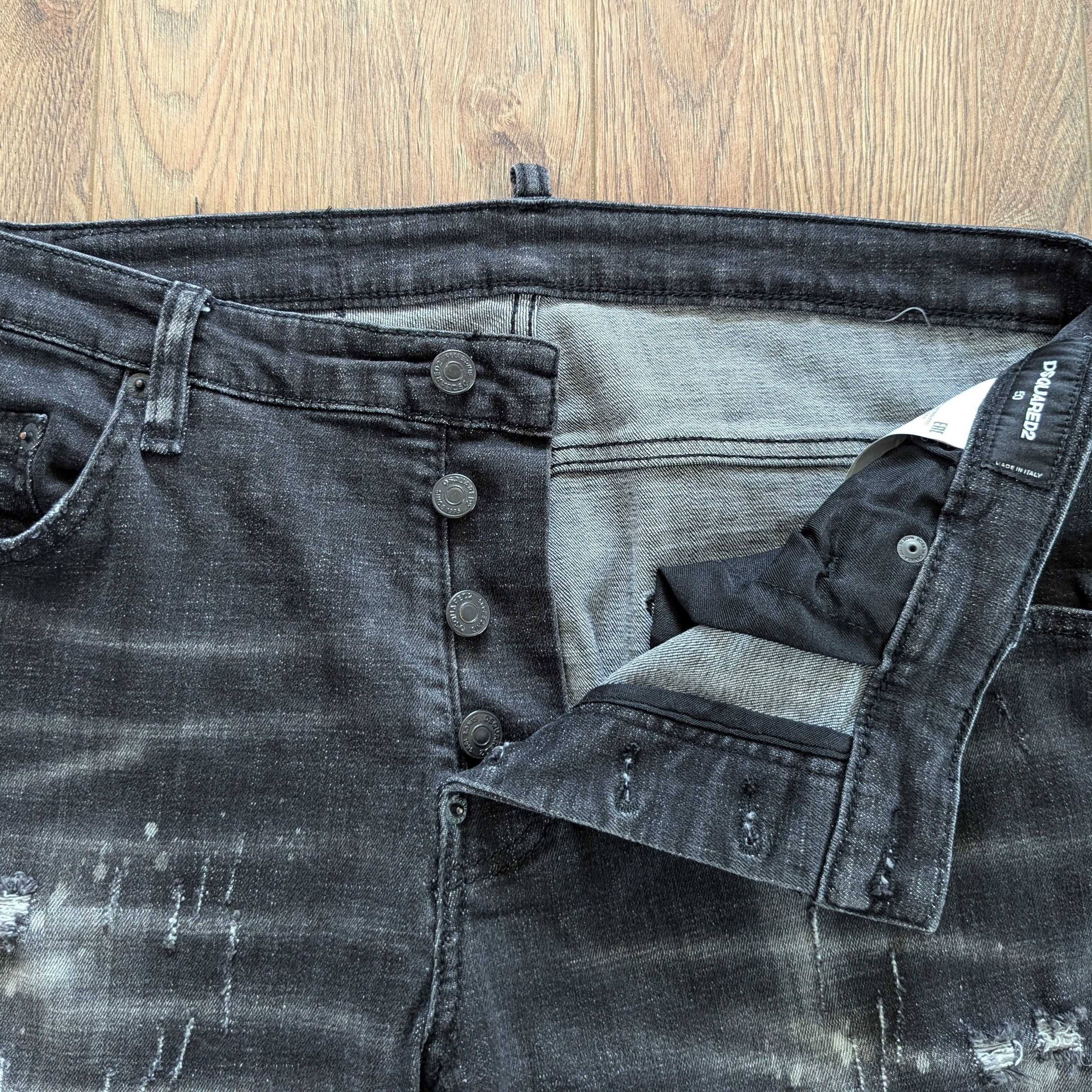 Dsquared2 Dsquared2 Tidy Biker Jean Black Men's Pants Luxury Brand Size US 34 / EU 50 - 11 Thumbnail