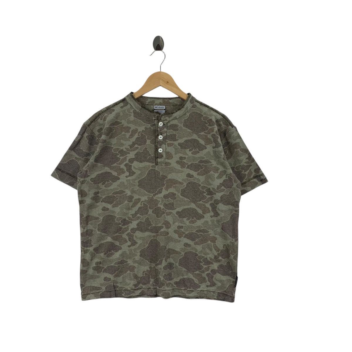 Columbia COLUMBIA USA TITANIUM Woodland Camouflage Henley Tee Shirt Size US S / EU 44-46 / 1 - 1 Thumbnail
