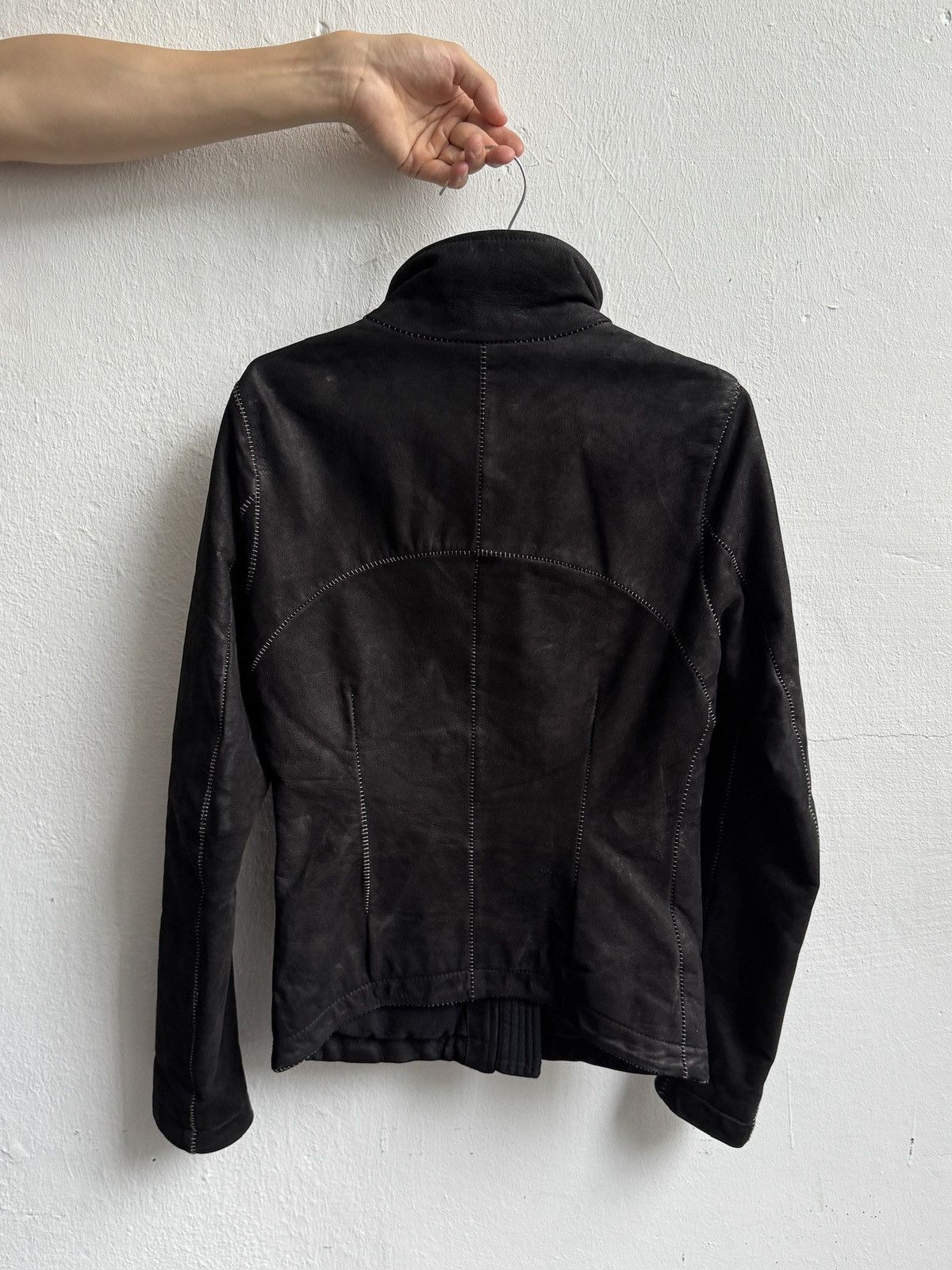 10sei0otto 10sei0otto Scar Stitch Cow Leather Avant-Garde Jacket Size XS / US 0-2 / IT 36-38 - 2 Thumbnail