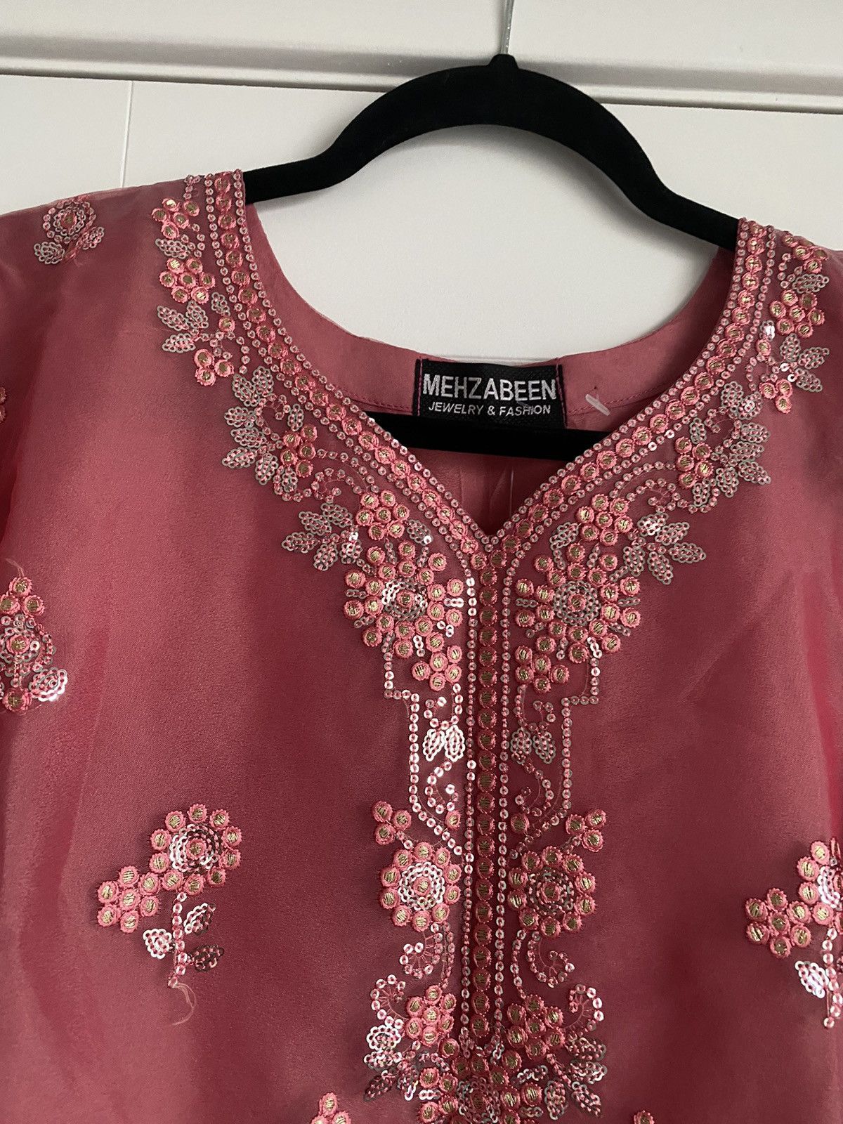 Other NWT Mehzabeen Peach/Pink Size L kurta 1pc Kameez Size L / US 10 / IT 46 - 5 Thumbnail