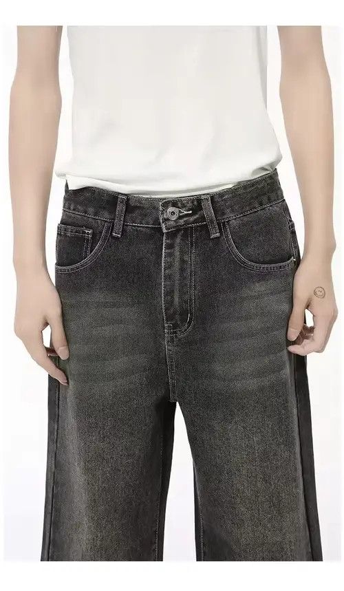 Jean washed faded cleanfit skate punk grunge baggy jeans Size US 33 - 2 Thumbnail