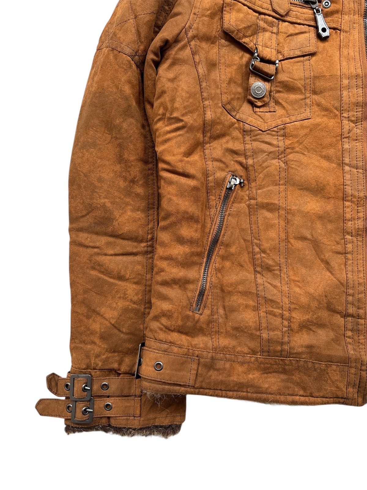 In The Attic × Japanese Brand × Tornado Mart Fur Rider Jacket Size US M / EU 48-50 / 2 - 5 Thumbnail