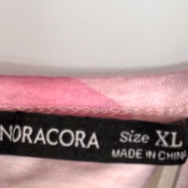 Pinko Noracora XL Sleeveless Top Pink Floral Cherry Blossom Ombre V-Neck Coquette GUC Size XL / US 12-14 / IT 48-50 - 5 Thumbnail