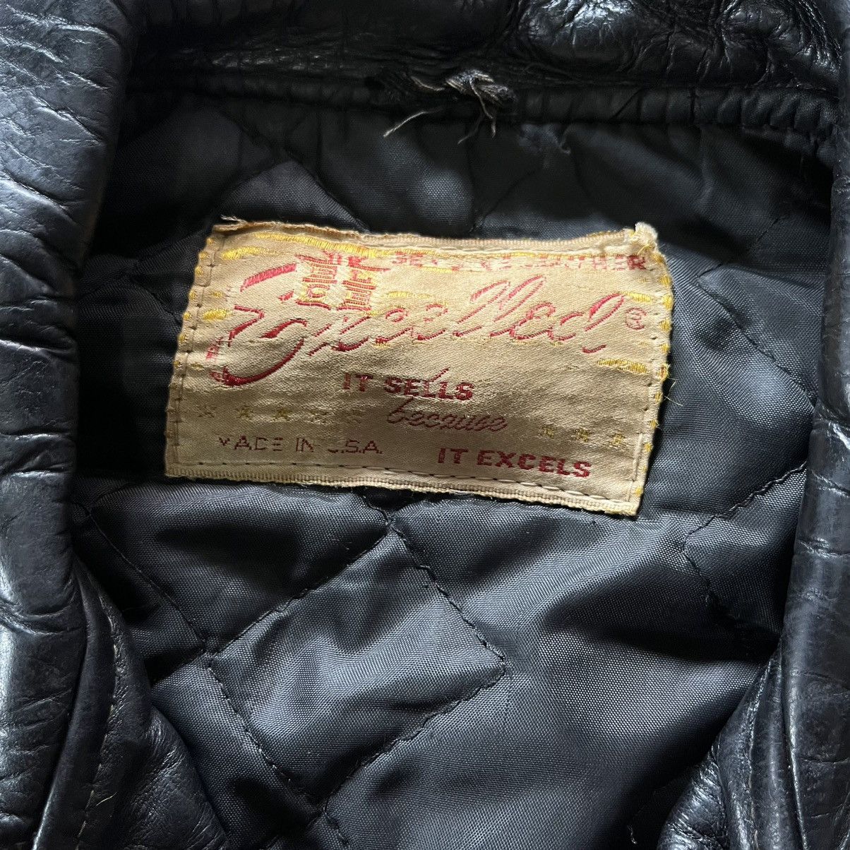 Excelled Vintage 60s 70s Excelled double riders leather jacket Size US L / EU 52-54 / 3 - 11 Thumbnail