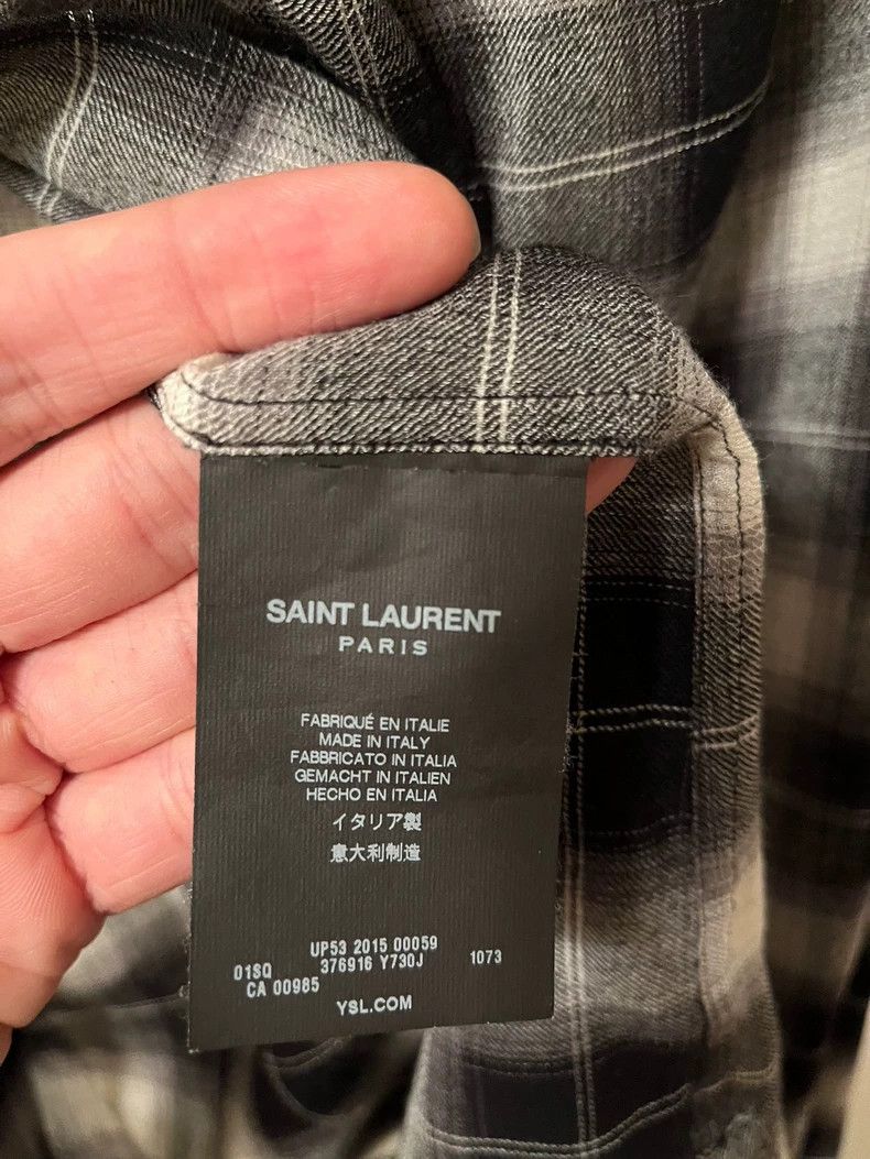 Yves Saint Laurent Saint LaruentBlack and white plaid shirt 2502-Nextarrow Size US XXS / EU 40 - 6 Thumbnail