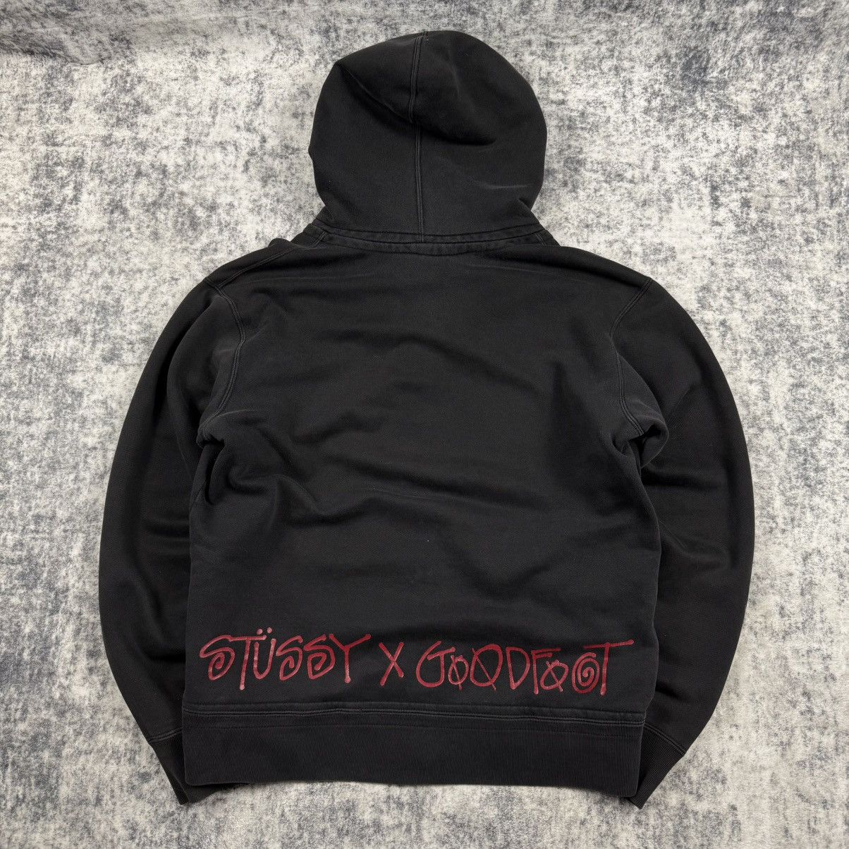 Stussy Stussy & Goodfoot AW/06 Limited Thermal ‘Black’ Zip Hoodie Size US L / EU 52-54 / 3 - 5 Thumbnail