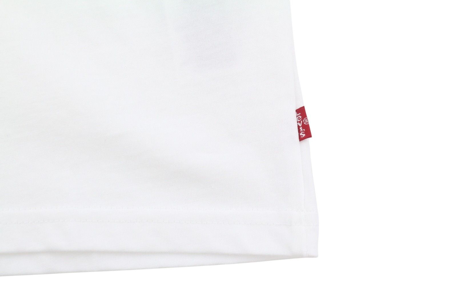 Levi's RELAXED XS White Cotton Tricot Crew Neck Logo 87862 Size US XS / EU 42 / 0 - 6 Thumbnail