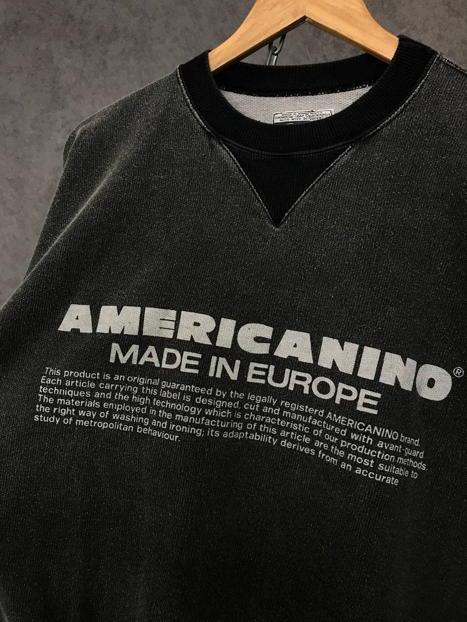 Vintage Americanino made in Europe vintage streetwear sweatshirt Size US L / EU 52-54 / 3 - 3 Thumbnail