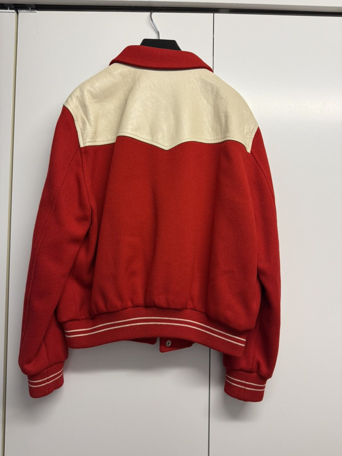 Celine × Hedi Slimane Celine Western Teddy Jacket - Red - Hedi Slimane Size US M / EU 48-50 / 2 - 2 Thumbnail