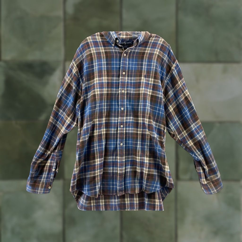Ralph Lauren Ralph Lauren Plaid Long Sleeve Button Up Shirt Mens XL Multicolor Size US XL / EU 56 / 4 - 1 Thumbnail