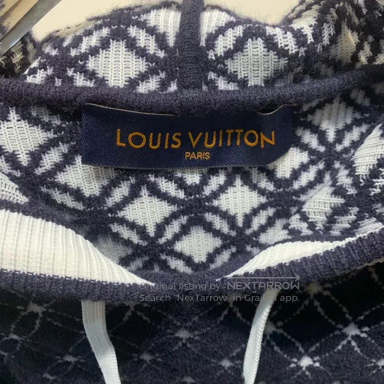 Louis Vuitton Louis Vuitton Jacquard drawstring hooded sweatshirt Size US XL / EU 56 / 4 - 5 Thumbnail