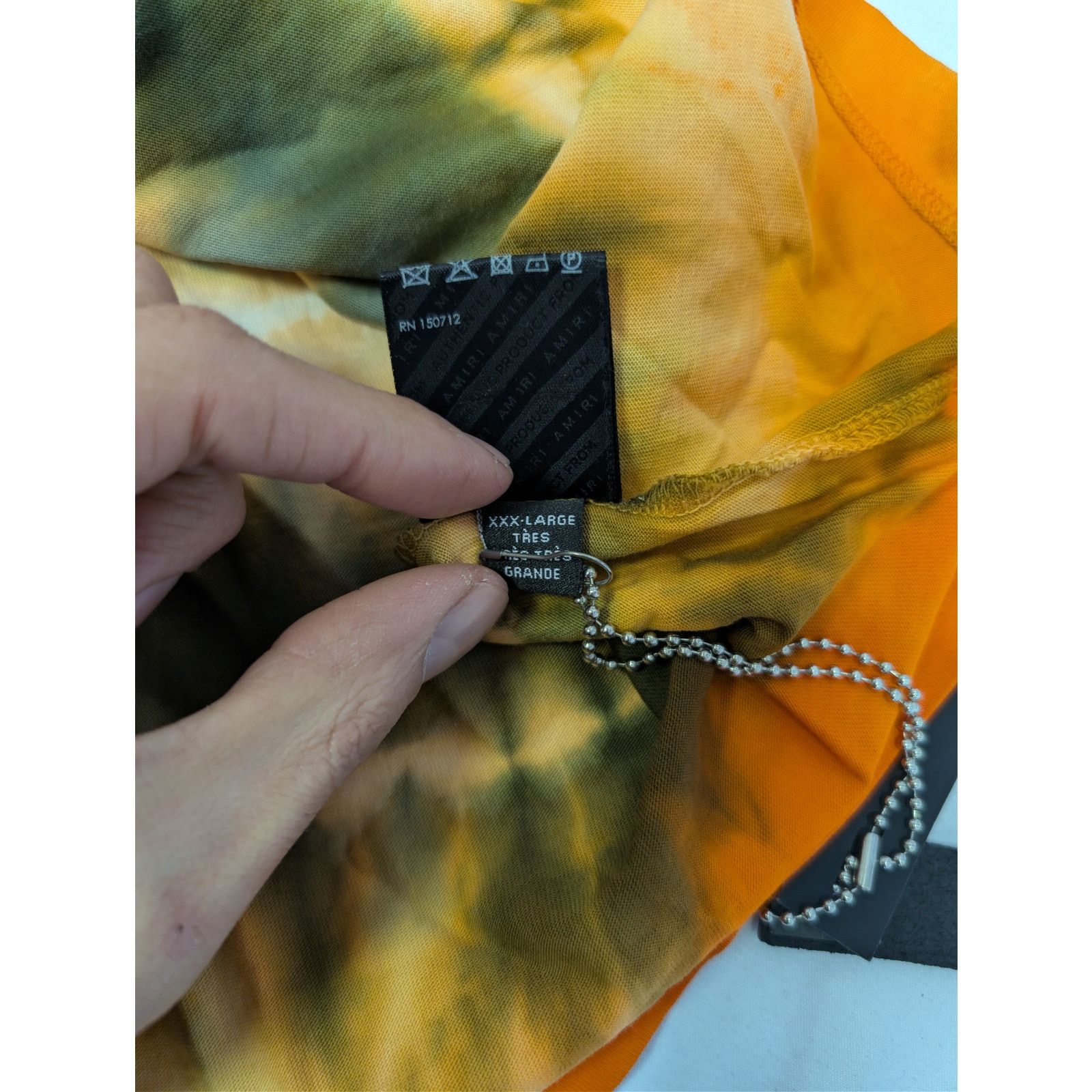 Amiri o1rshd1 3XL Tie Dye Tee T-Shirt in Orange Size US XXL / EU 58 / 5 - 17 Thumbnail
