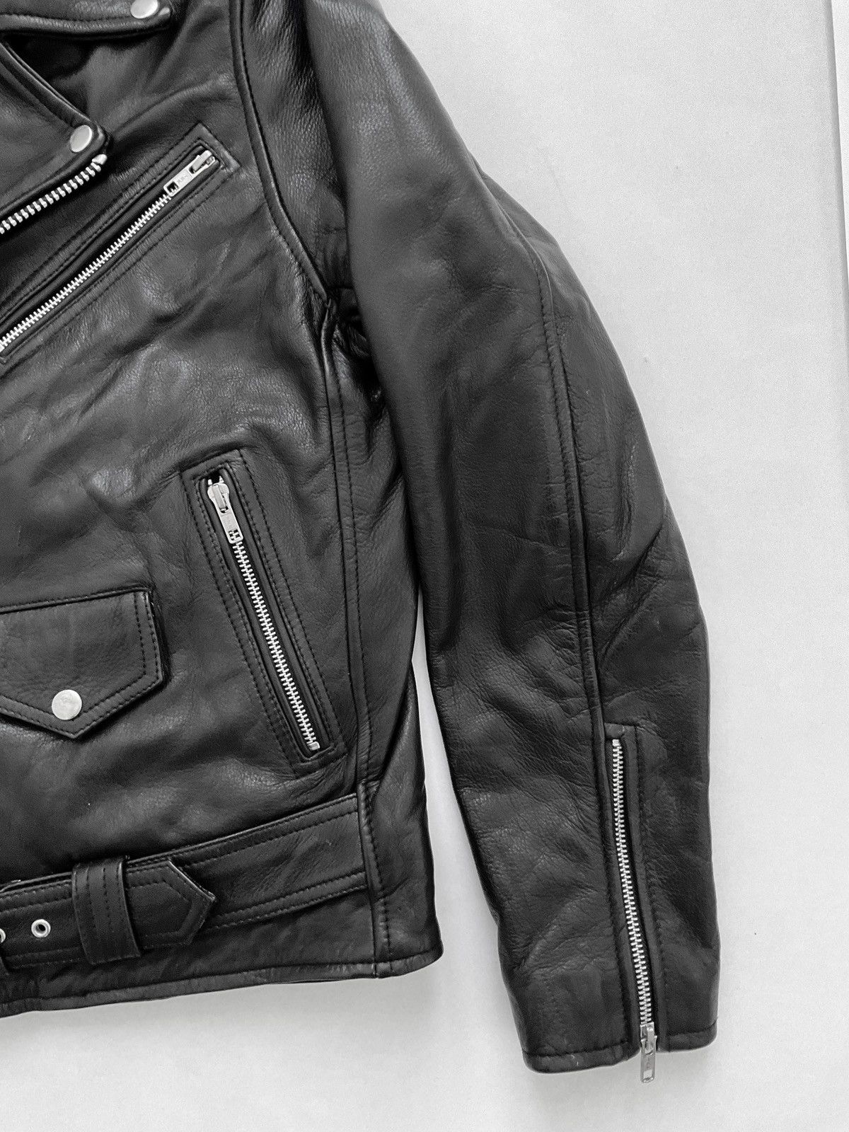 Tasso Elba Perfecto leather jacket Size US M / EU 48-50 / 2 - 4 Thumbnail