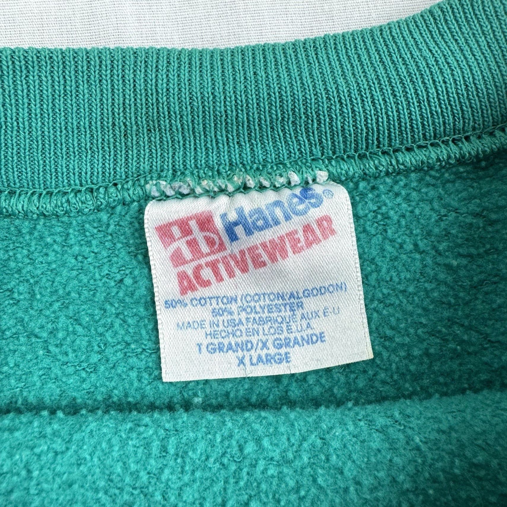 Hanes VINTAGE Hanes Sweatshirt Adult XL Blue Solid Pullover 90s Horse Fair Mens Size US XL / EU 56 / 4 - 6 Thumbnail