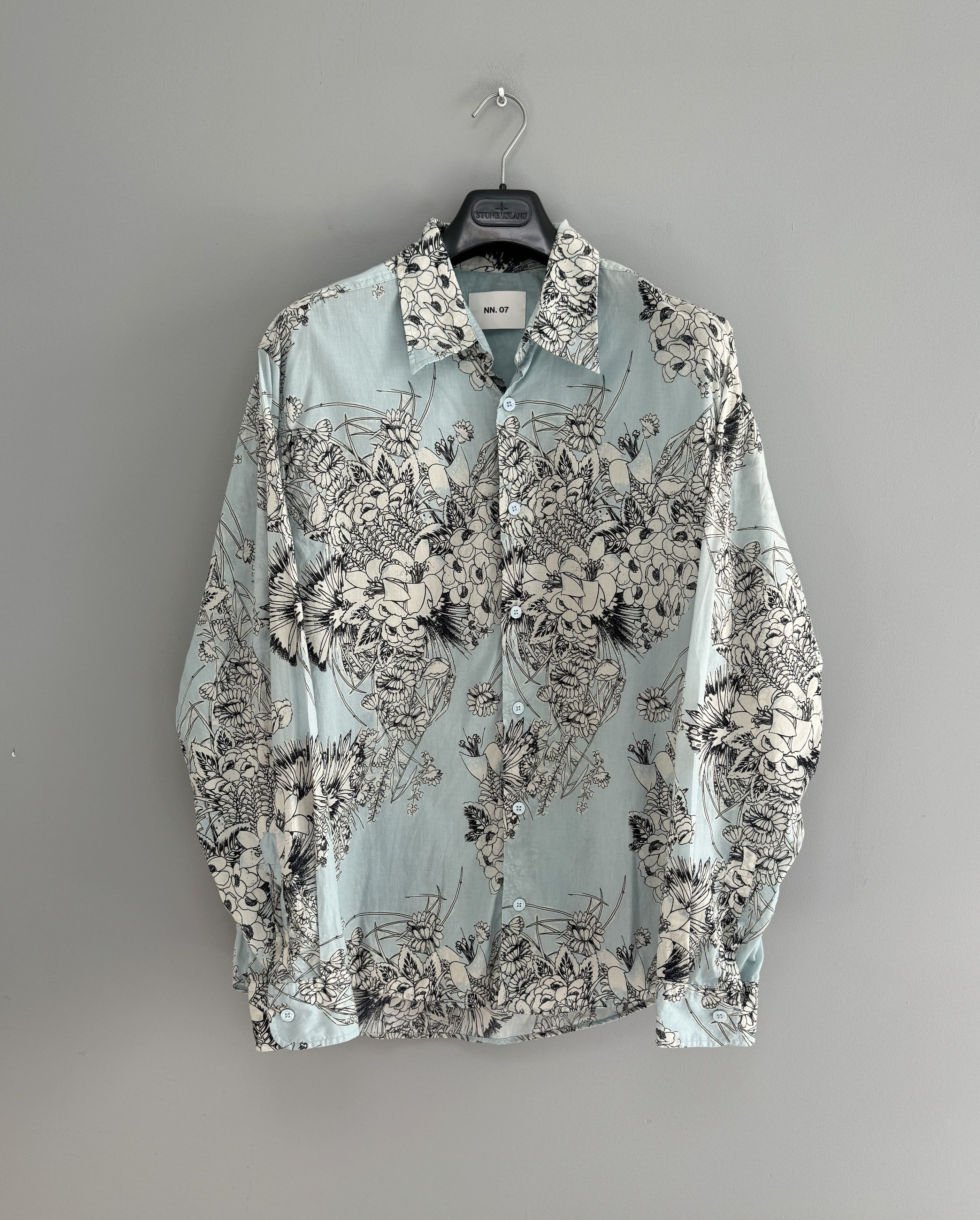 NN07 NN07 Quinsy Printed Shirt Men's Floral Blue Size L Size US L / EU 52-54 / 3 - 1 Thumbnail