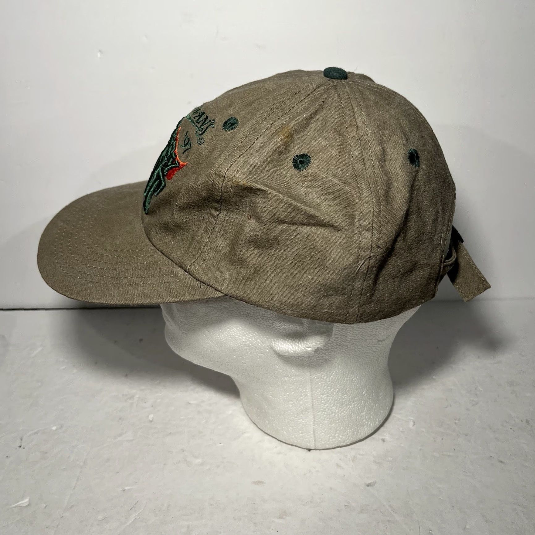 Vintage VTG Bennigans Blarney Blast 1997 Hat Cap Snapback Cap Kati Headwear Adjustable Green Cotton Canvas Men Baseball Cap Logo Vintage Size ONE SIZE - 5 Thumbnail