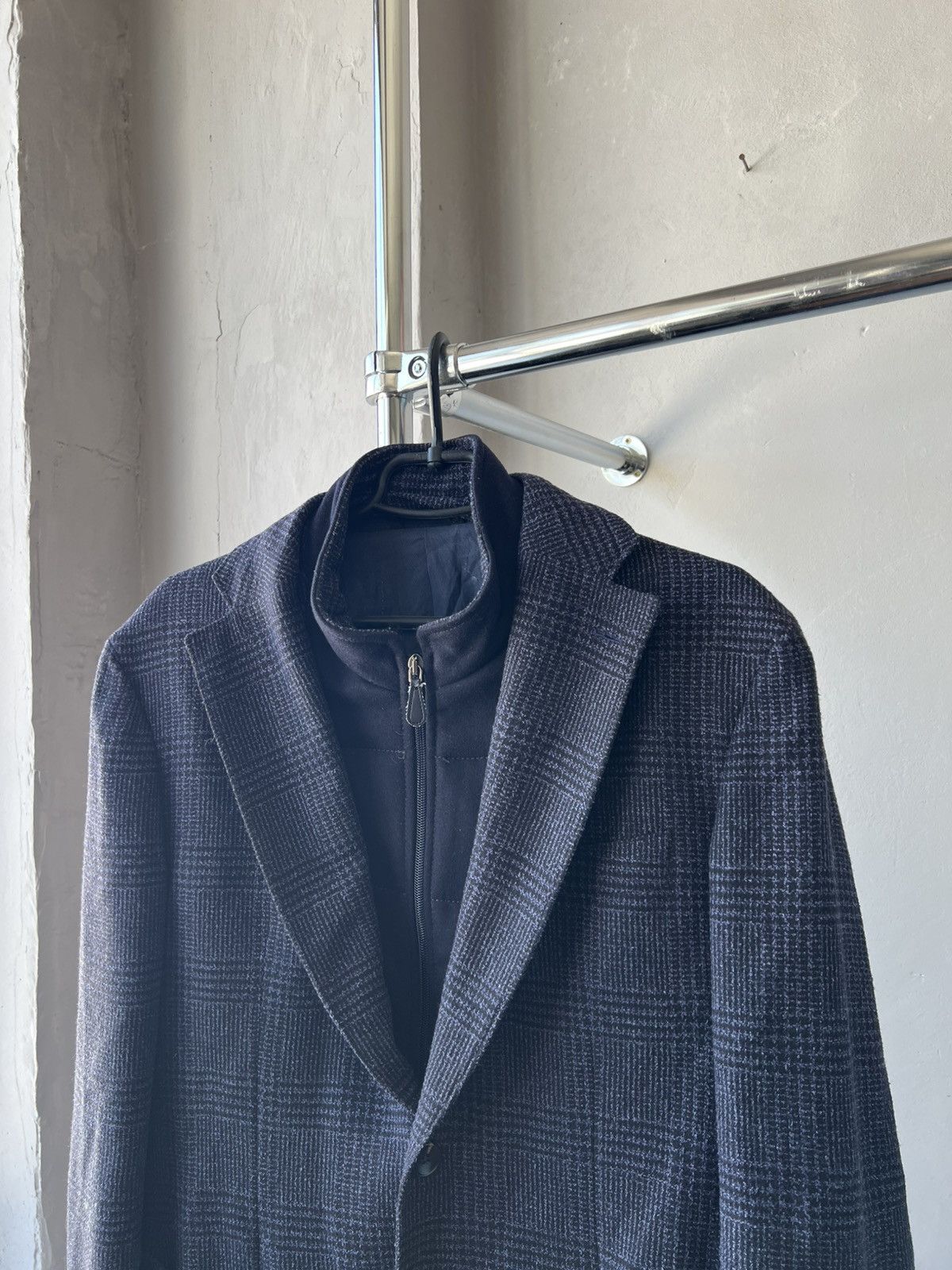 L.B.M. 1911 L.B.M 1911 TAILORED LIMITED WOOL BLAZER HYBRID COAT JACKET Size 50R - 4 Thumbnail