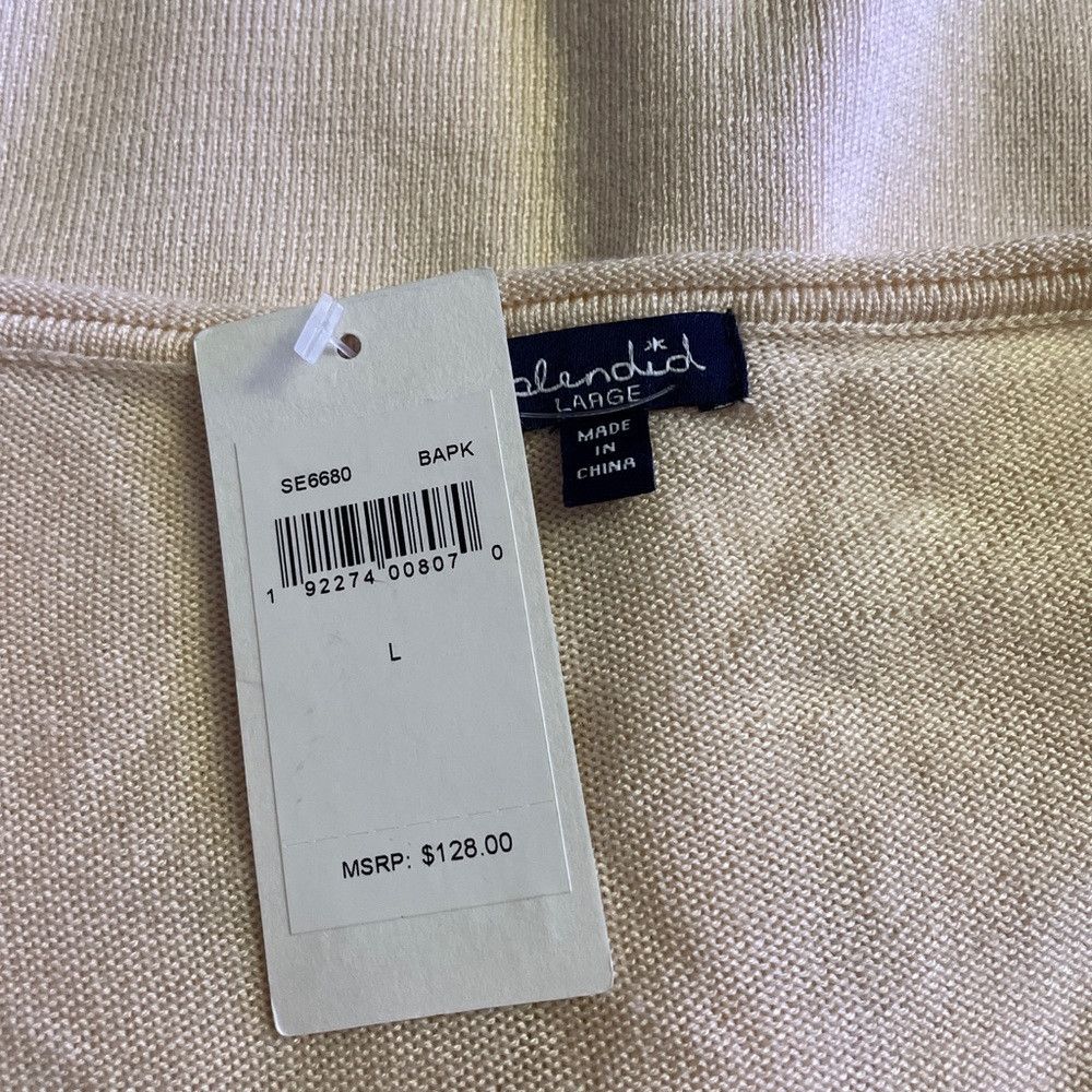 Splendid NWT New $128 Splendid Cashmere Blend Ruffle Sleeve Pullover Size L / US 10 / IT 46 - 8 Thumbnail