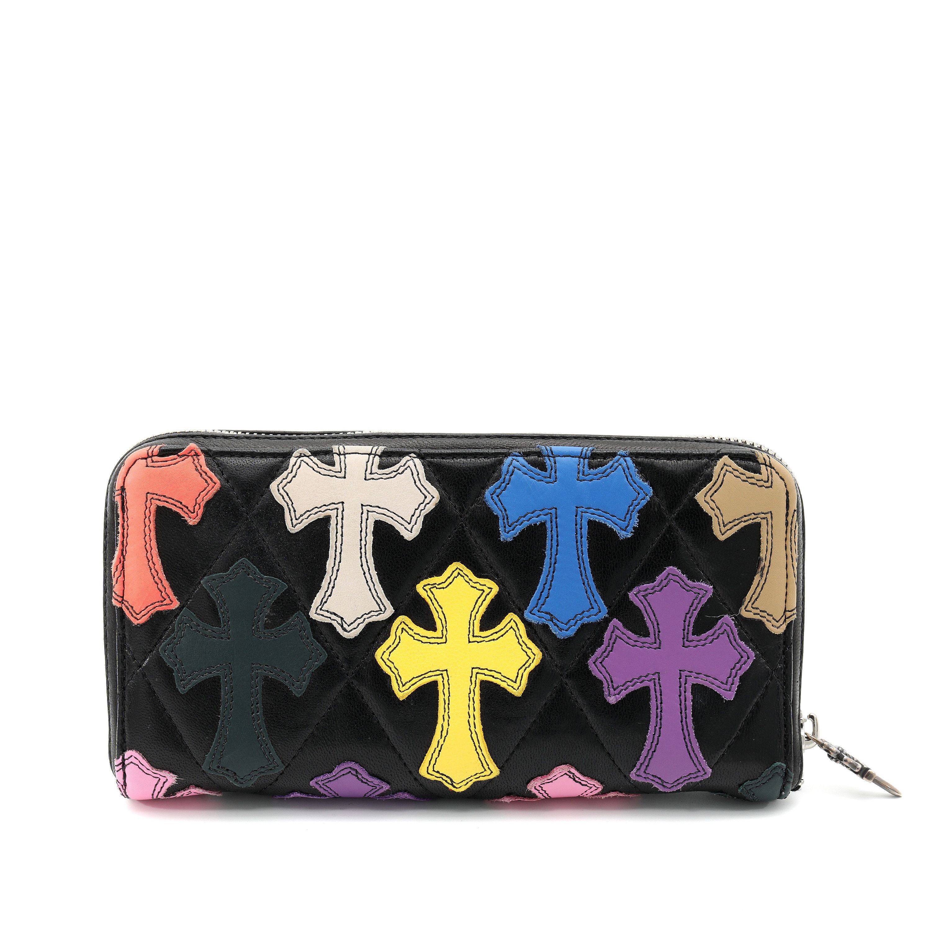 Chrome Hearts Quilted Leather Multi Color Patch Wallet Size ONE SIZE - 1 Thumbnail