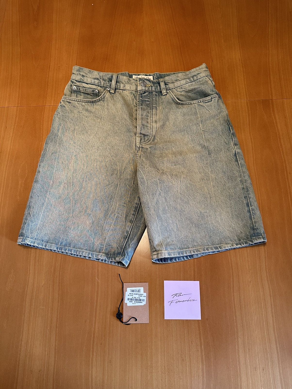 Image of Stussy Big ‘Ol Denim Shorts Sand Wash, Men's (Size 30)